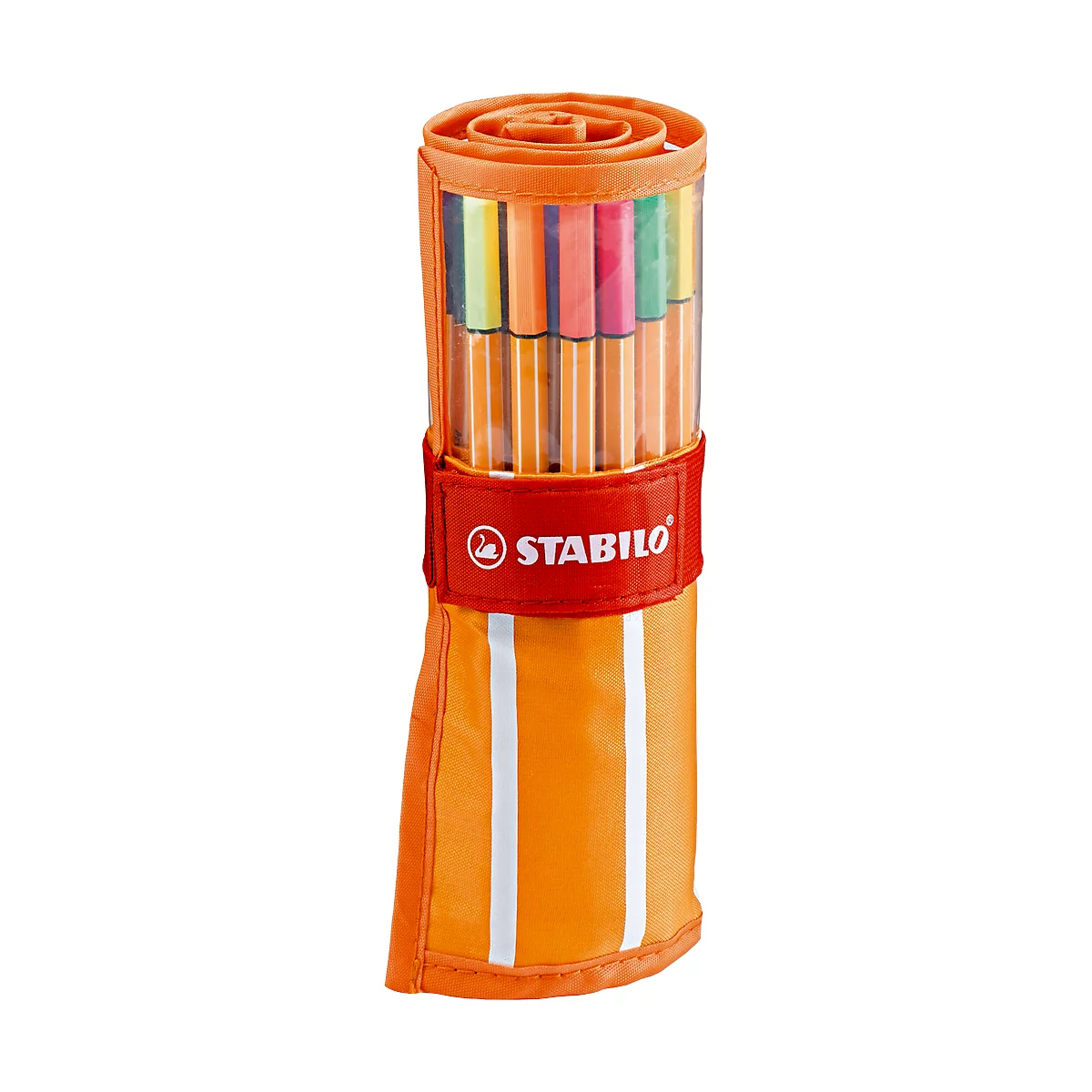STABILO® Point 88 fineliner, 0,4 mm, geassorteerde kleuren, nylon etui met 30 pennen