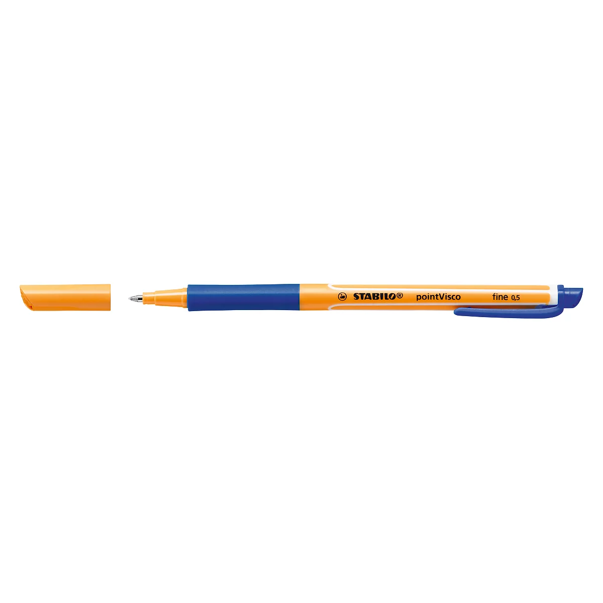 STABILO® rollerbalpen PointVisco®, blauw, 10 stuks