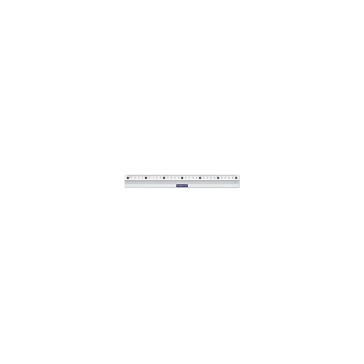 STAEDTLER liniaal 563, aluminium, 30 cm, schaalverdeling in reliëf, antislip