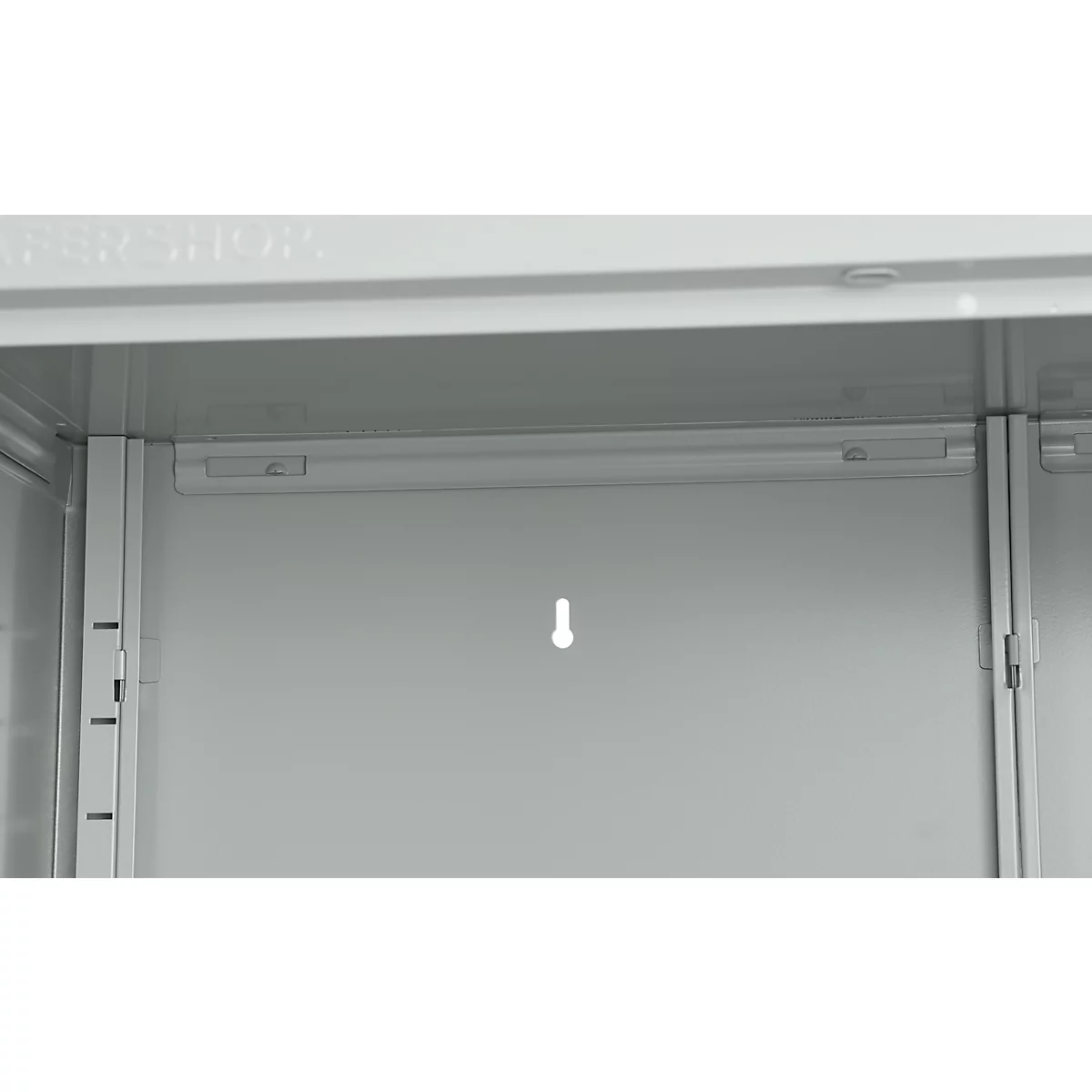 Stahlschrank, B 916 x T 422 x H 1950 mm, lichtgrau RAL 7035