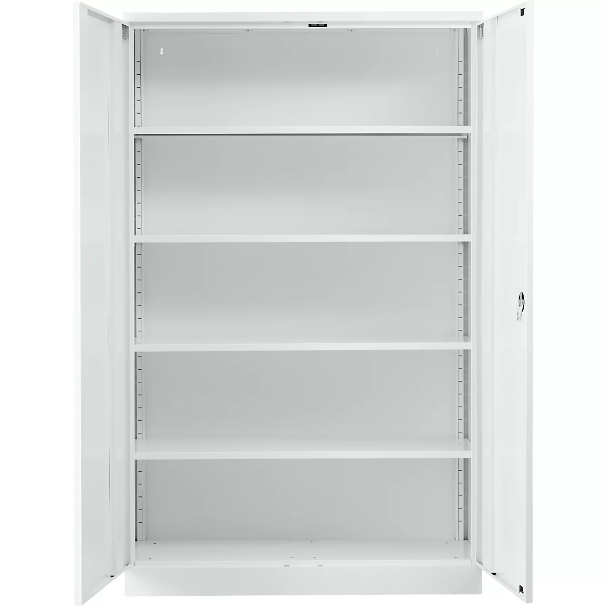 Stahlschrank, H 1950 x B 1200 x T 420 mm, weiß 9016