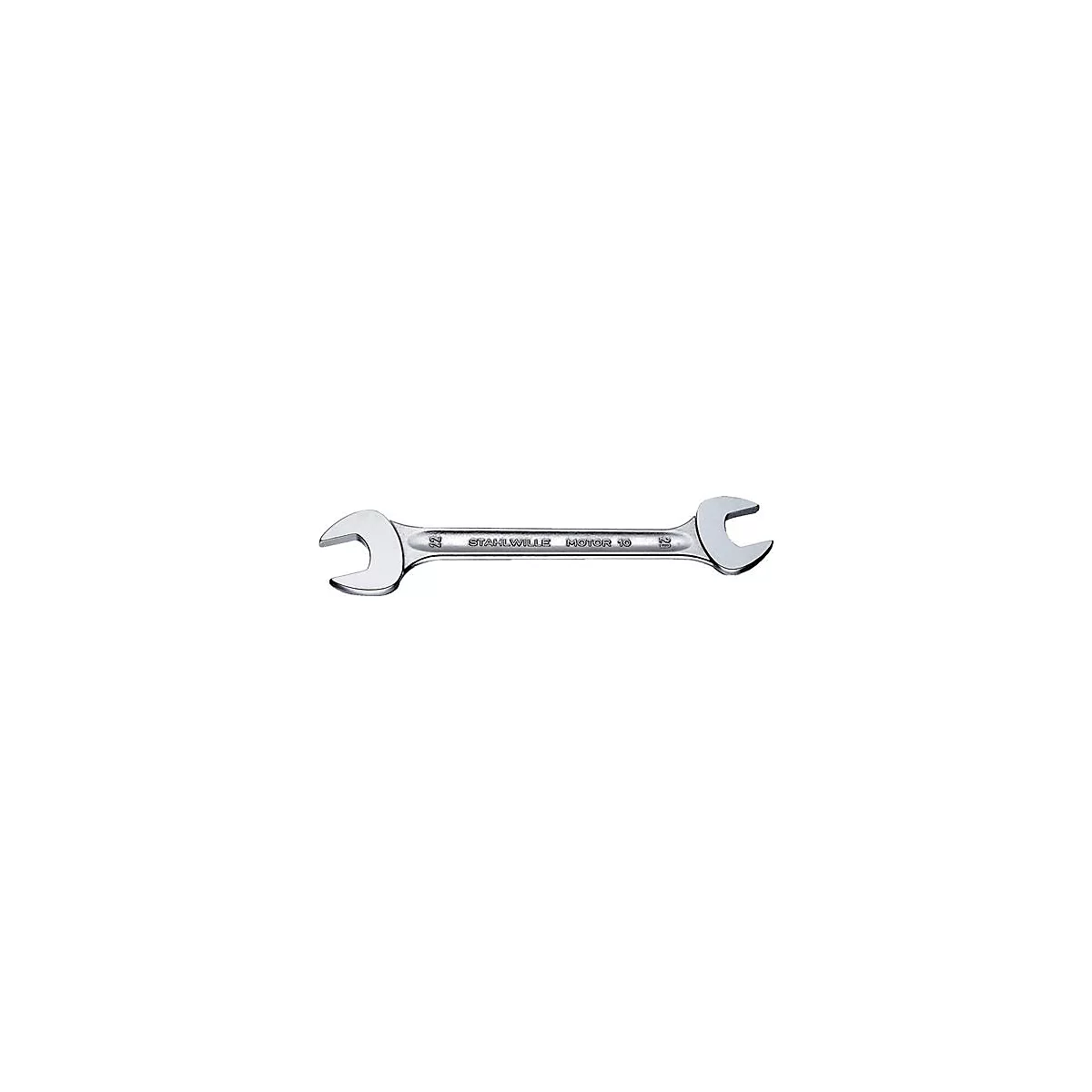 Stahlwille Doppelmaulschlüssel MOTOR 10, SW 10 x 13 mm, Länge 170 mm, Chrom-Alloy-Stahl, Sechskant
