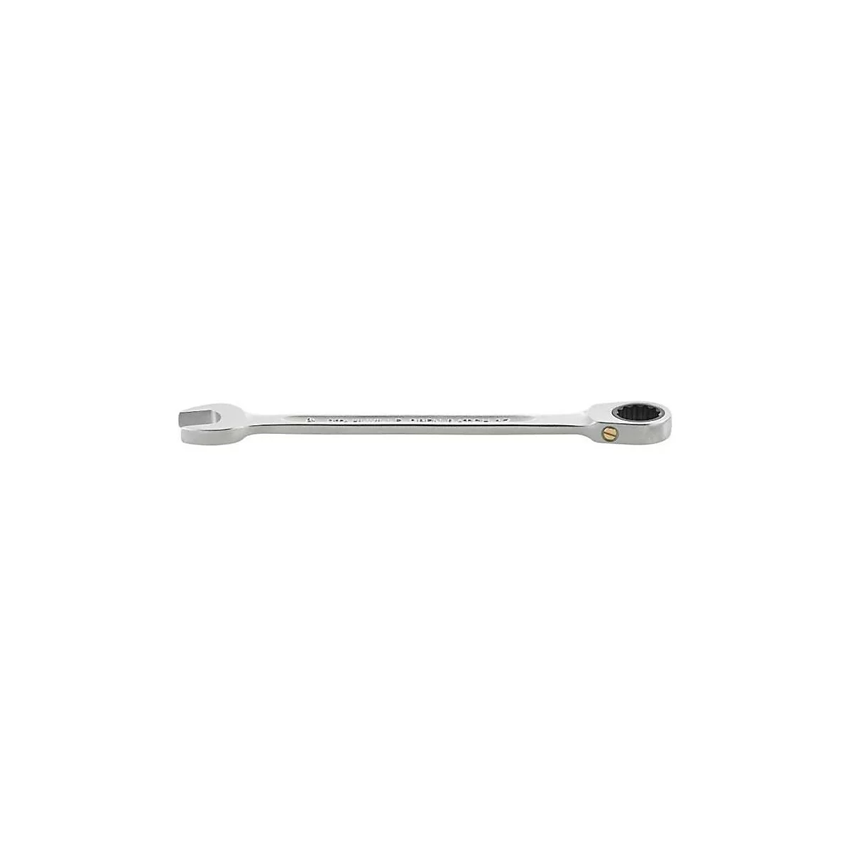 STAHLWILLE Maulringratschenschlüssel 17F, SW 8 mm, L 144 mm, flach, Chrom-Alloy-Stahl, 72 Zähne, verchromt