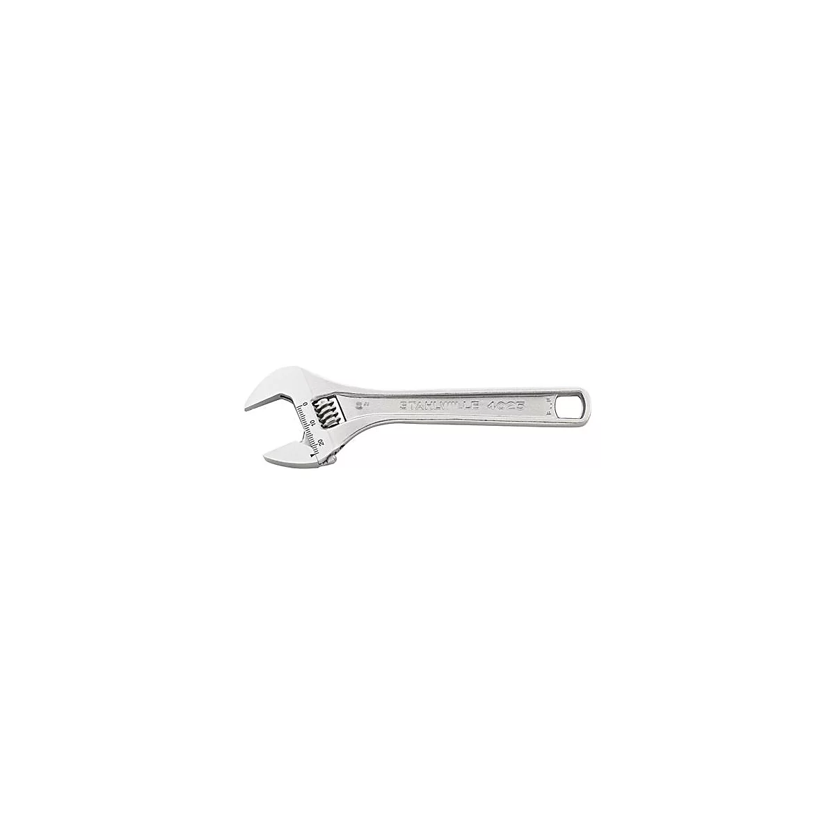 Stahlwille Rollgabelschlüssel 4025, SW max. 53 mm, Länge 460 mm, CV-Stahl, mit Einstellskala, Sechskant