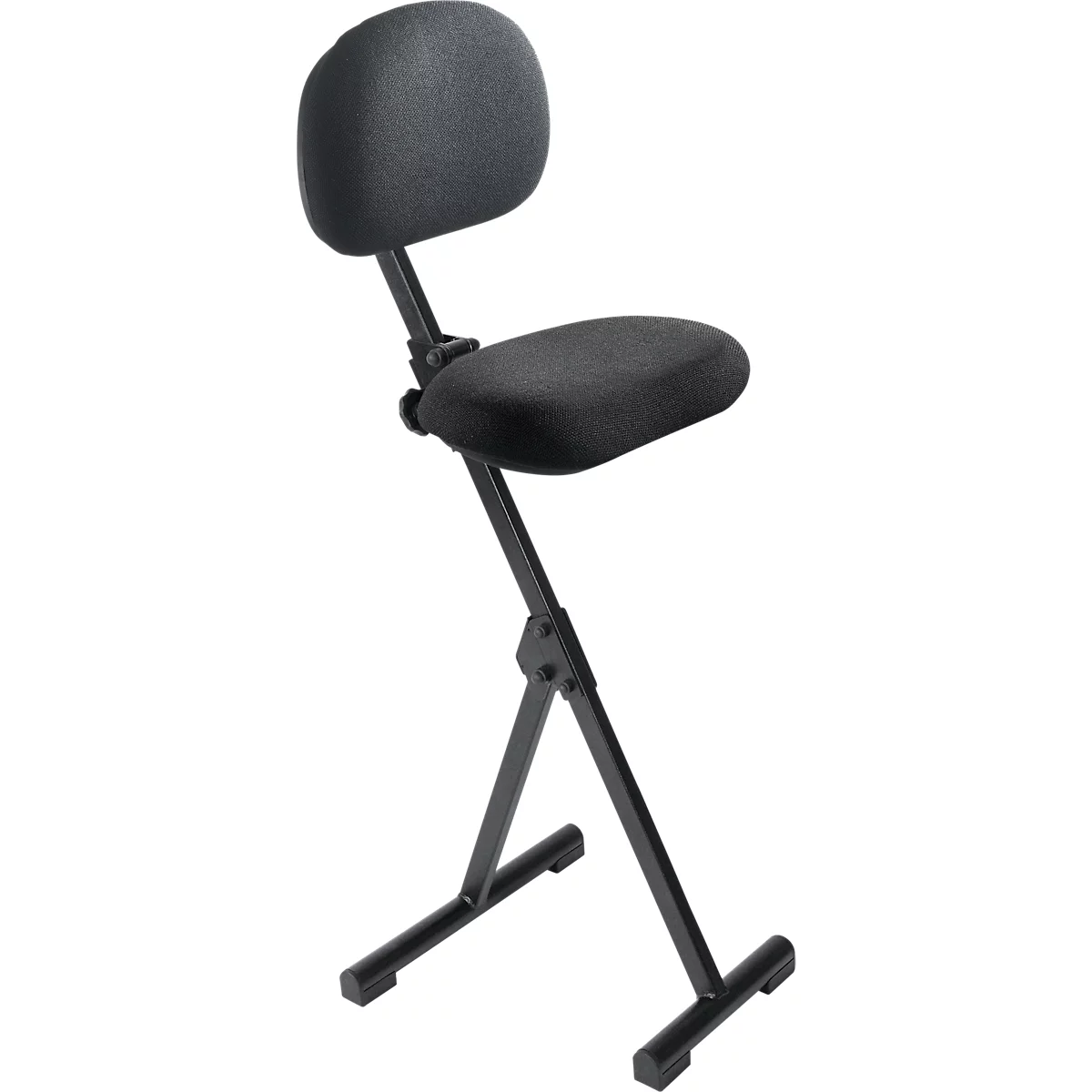 Stahulp meychair Futura Light AF-SR-11025, opklapbaar &amp; zithoogte verstelbaar, zonder opstaphulp, B 370 x D 210 x H 540-900 mm, staal &amp; stof, zwart