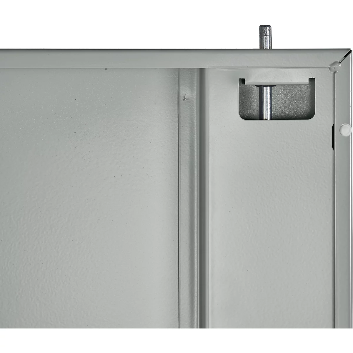 Stalen kast, B 916 x D 422 x H 1950 mm, lichtgrijs RAL 7035