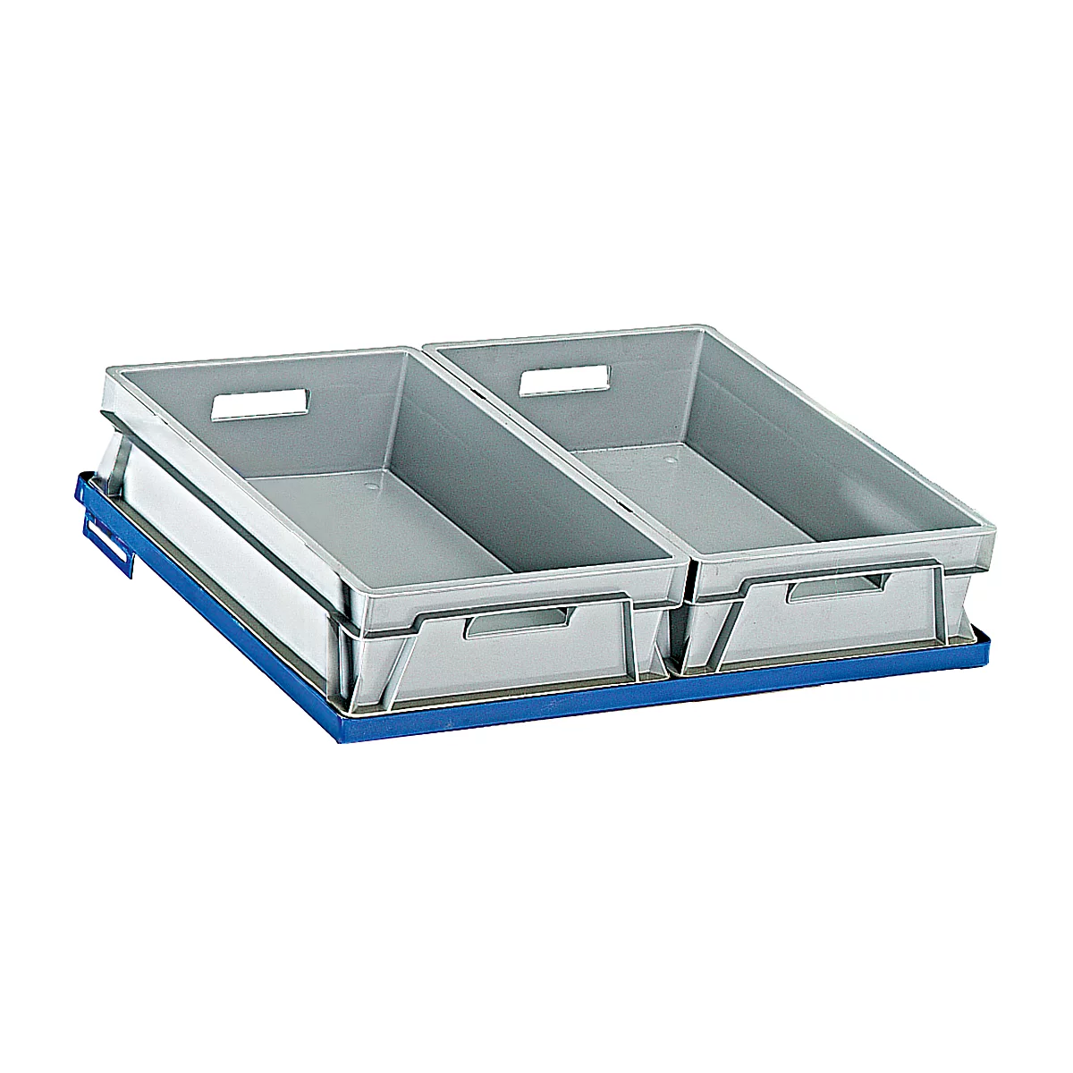 Stalen legbordframe voor bakken in Euronorm, B 620 x D 410 mm