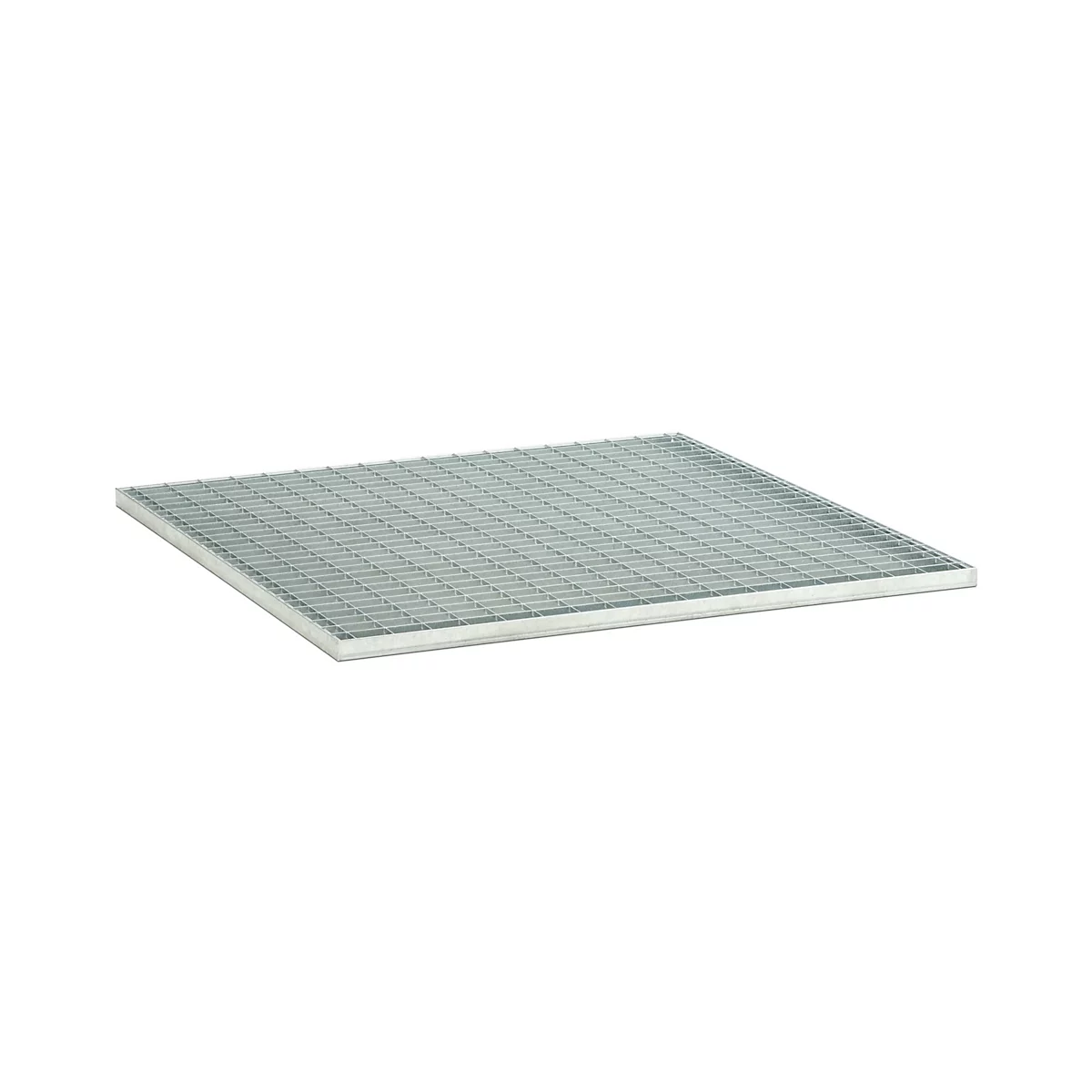 Stalen rooster voor PE palletschachten CEMO 220/4 en 400/4, B 1200 x D 1200 x H 30 mm, tot 1200 kg