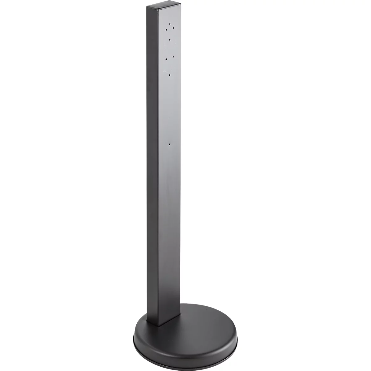 Standaard voor veiligheidsasbakken, geschikt voor alle veiligheidsasbakken met Ø 90-180 mm, Ø 250 x H 820 mm, staal, zwart