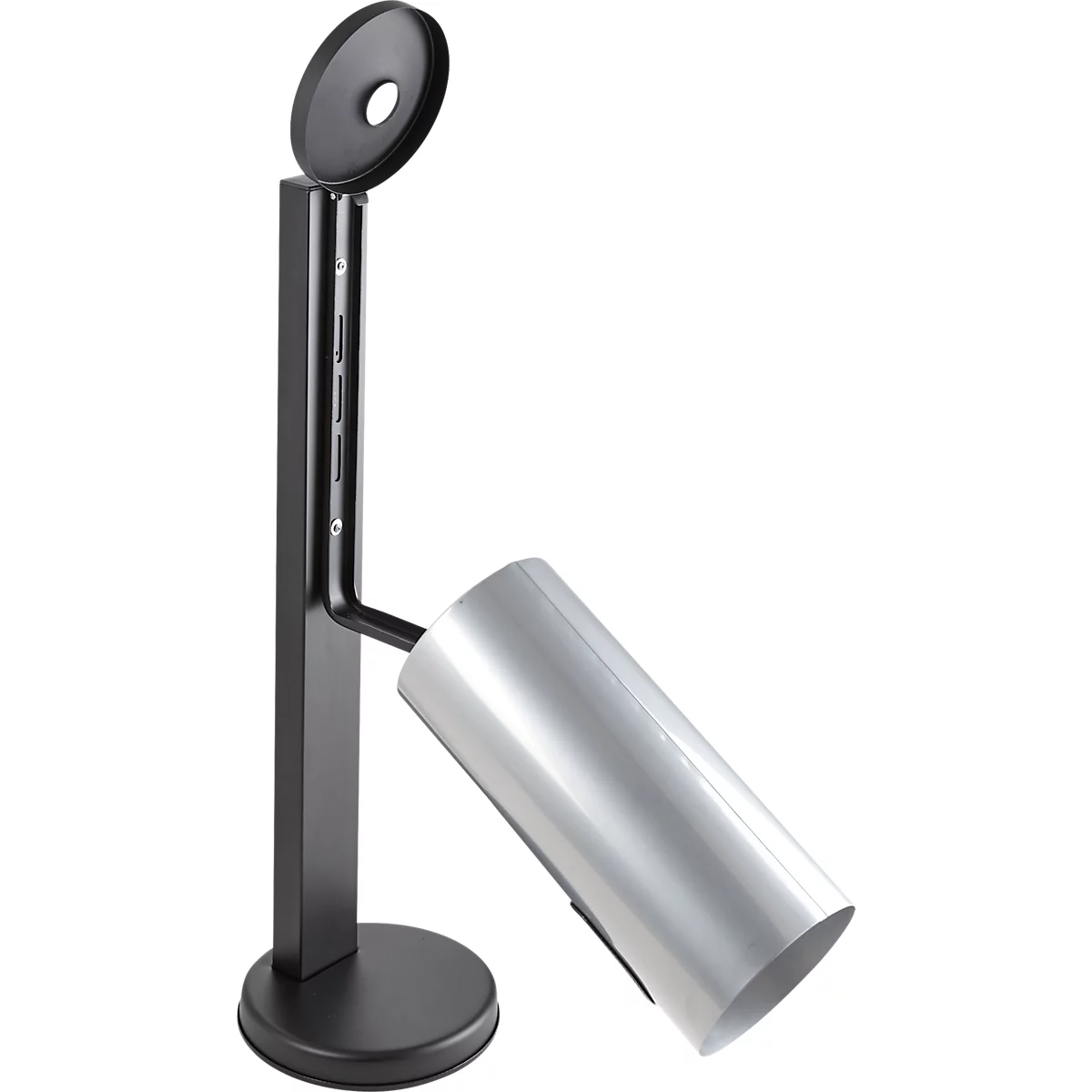 Standaard voor veiligheidsasbakken, geschikt voor alle veiligheidsasbakken met Ø 90-180 mm, Ø 250 x H 820 mm, staal, zwart