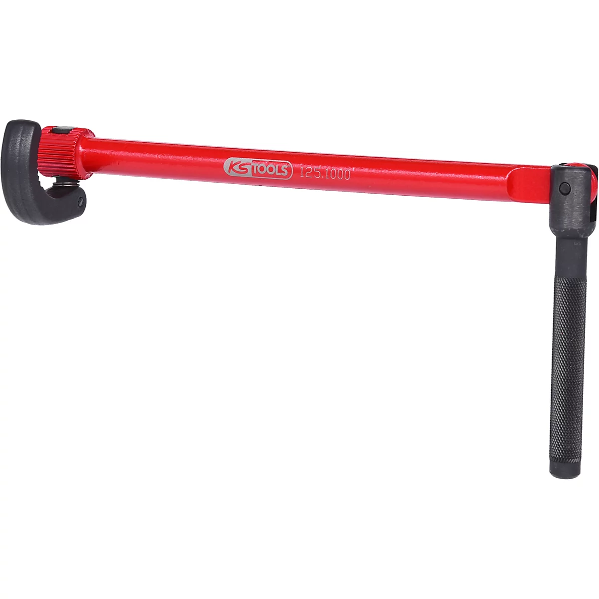 Rotes Werkzeug mit schwarzem Griff, KS TOOLS-Aufschrift.
