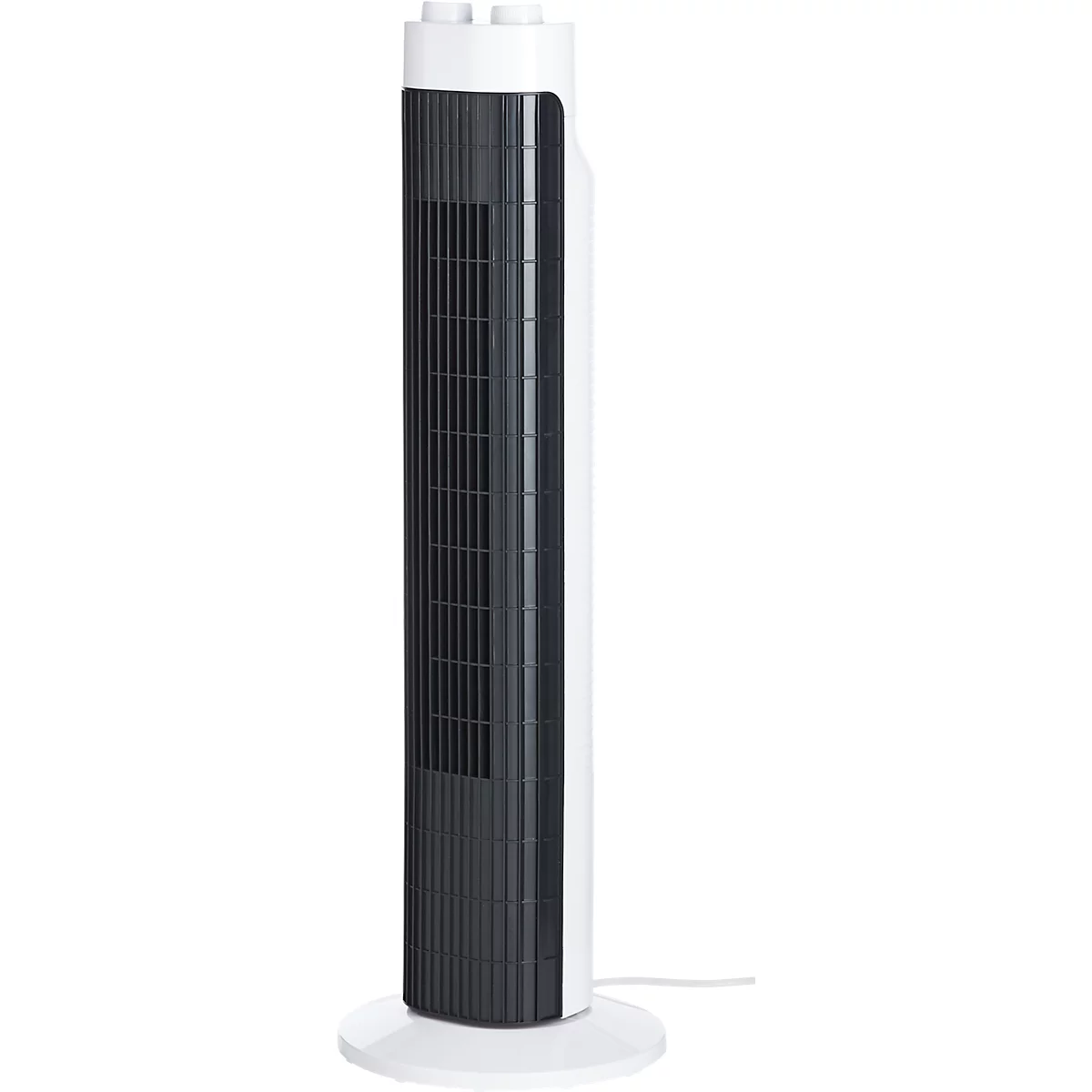 Standlüfter, 3 Stufen, Ø 193 x H 750 mm, weiß/schwarz