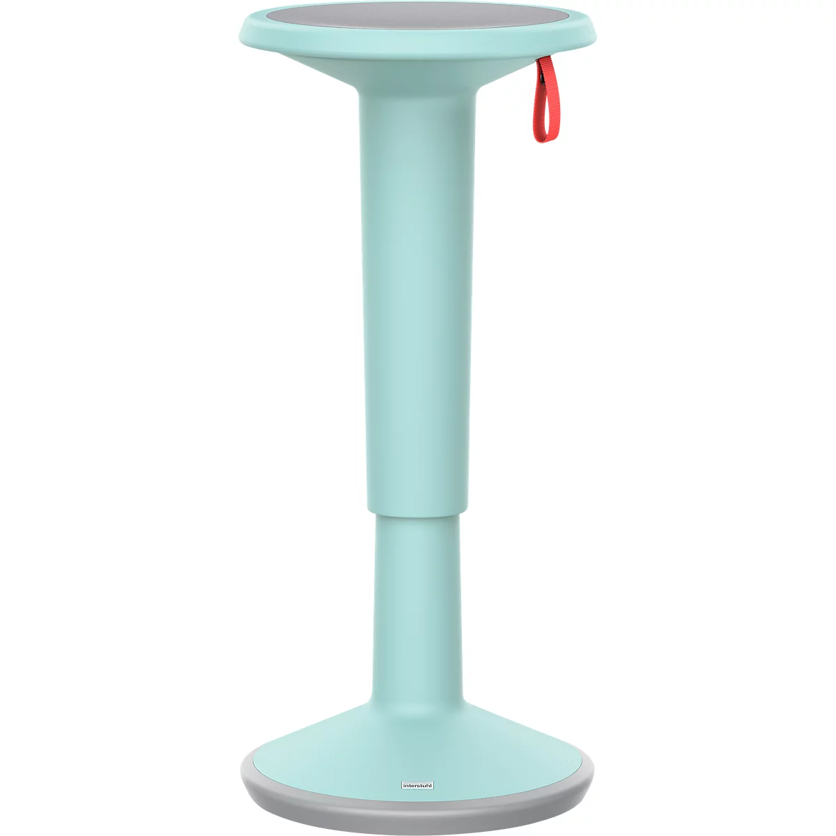 StandUP in hoogte verstelbare kruk, Ø 330 x H 590 - 845 mm pastelturquoise