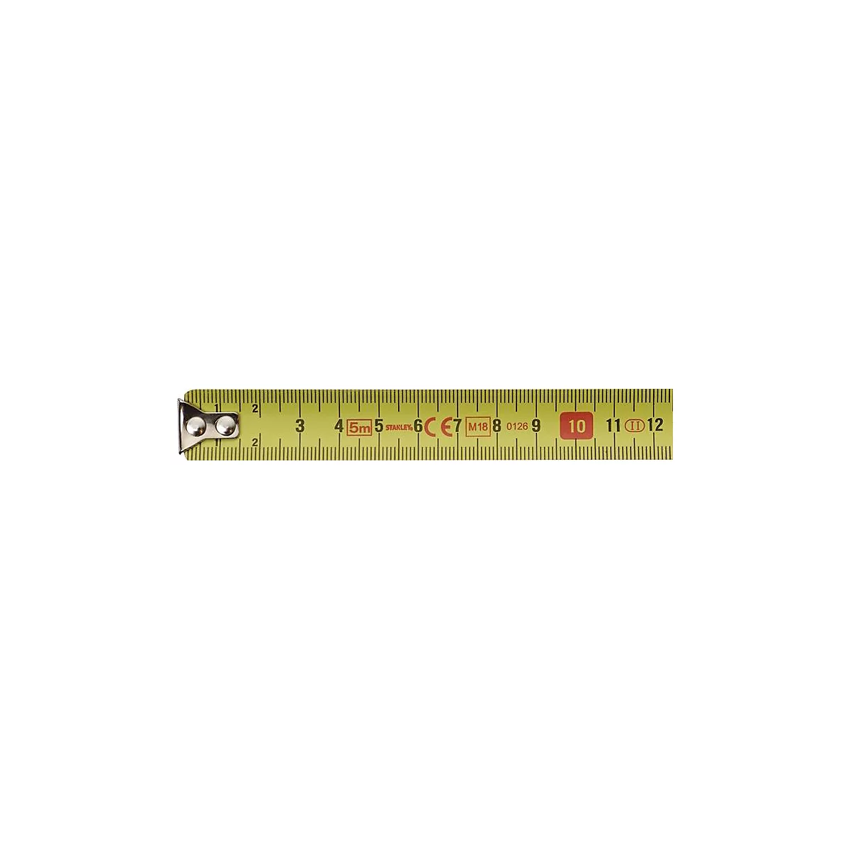 STANLEY Taschenrollbandmaß Tylon, L 8 m x B 25 mm, EG II, Kunststoffgehäuse, Gürtelclip, schlagfest