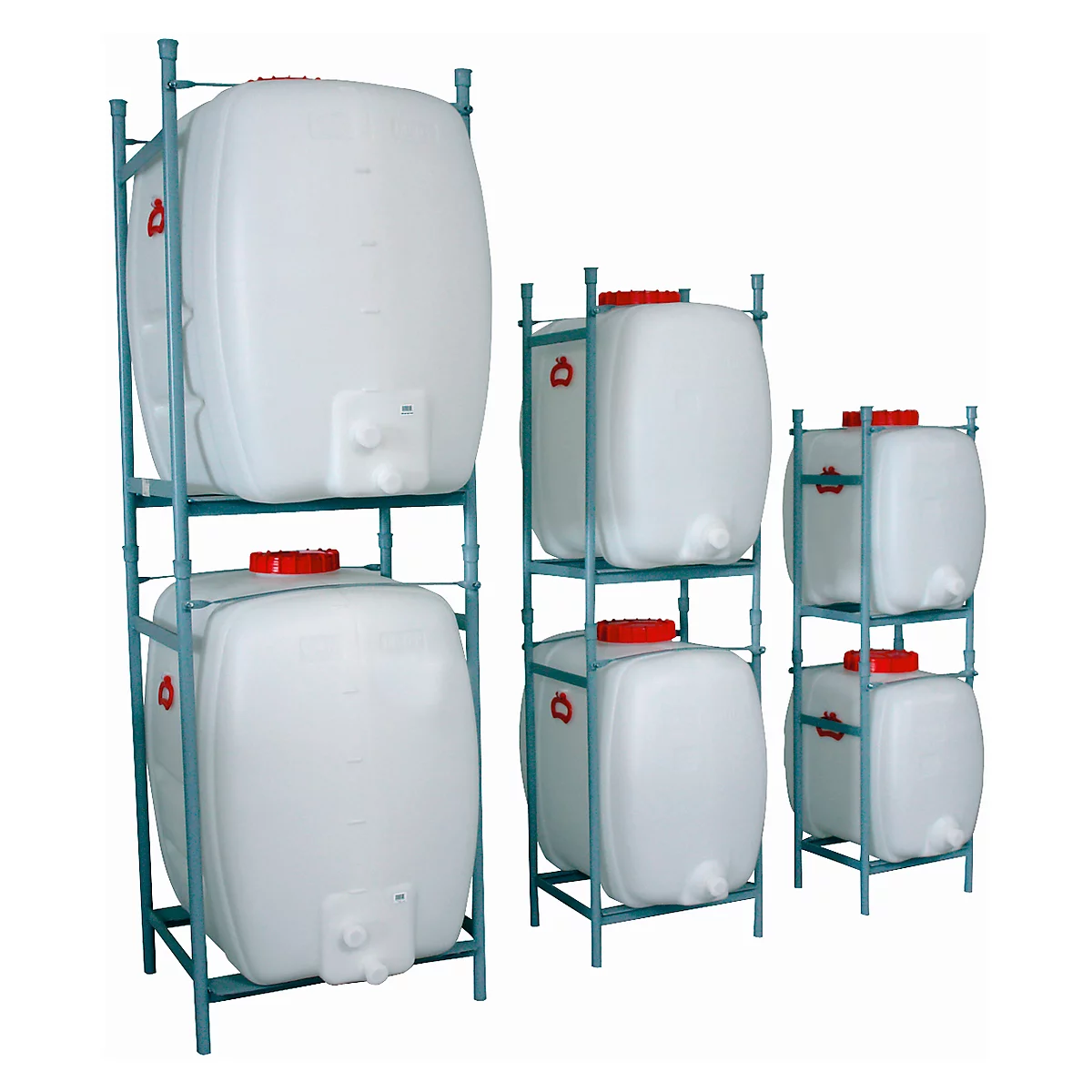 Stapelframe voor ruimtebesparende tank 100 l