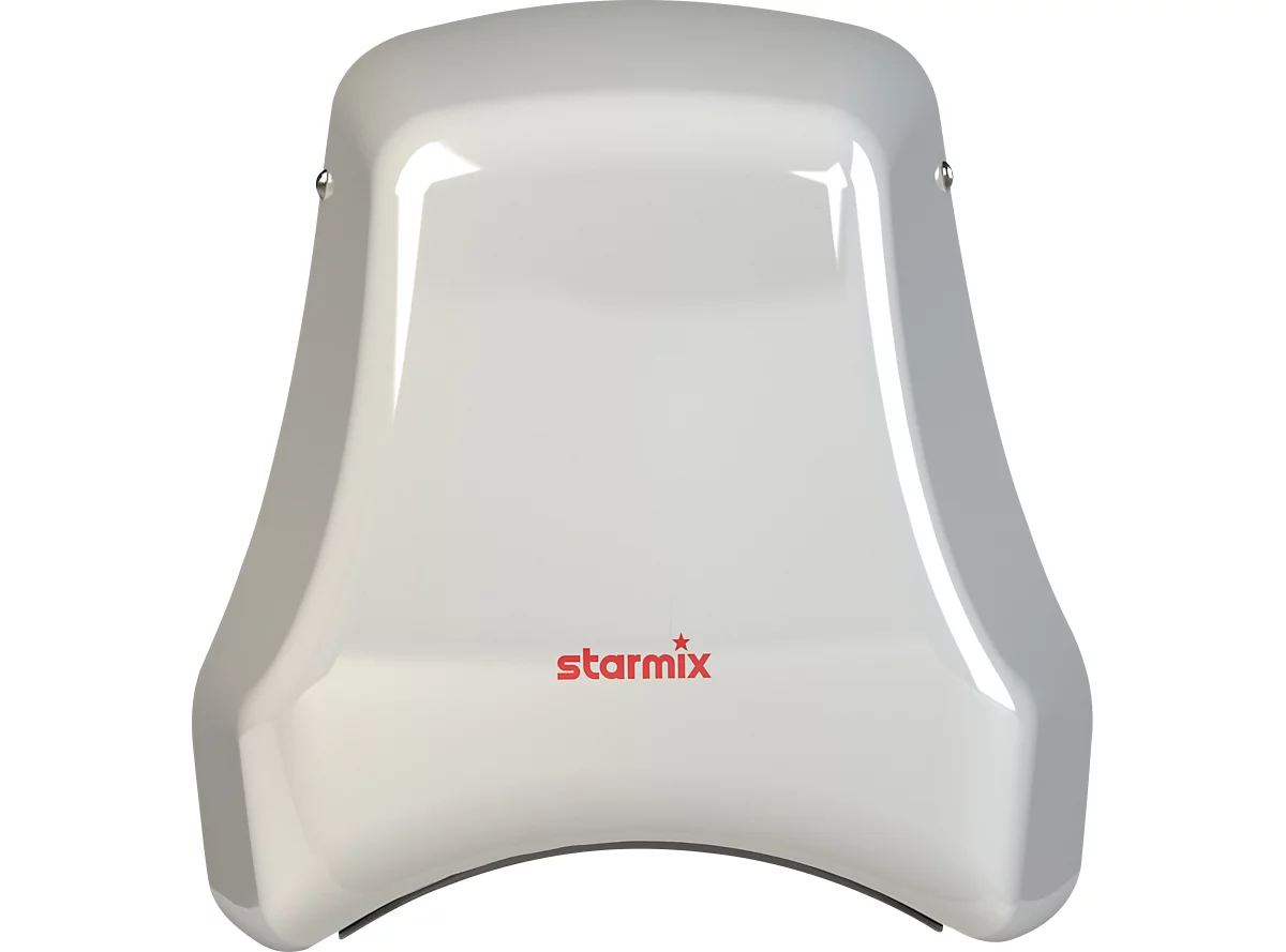 Starmix T-C1 M w handendroger, netvoeding, infraroodschakelaar, 1550 W, 38 l/s, 345 km/u, staal met poedercoating, wit