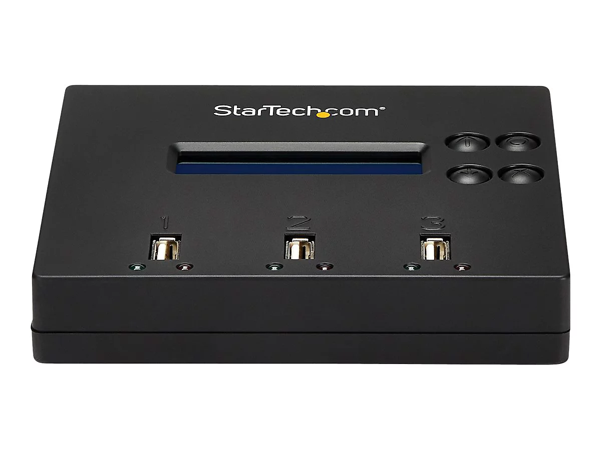 StarTech.com 1:2 Standalone USB 2.0 USB Stick Duplizierer und Eraser - Flash Drive Kopierer - USB-Disk-Duplikator
