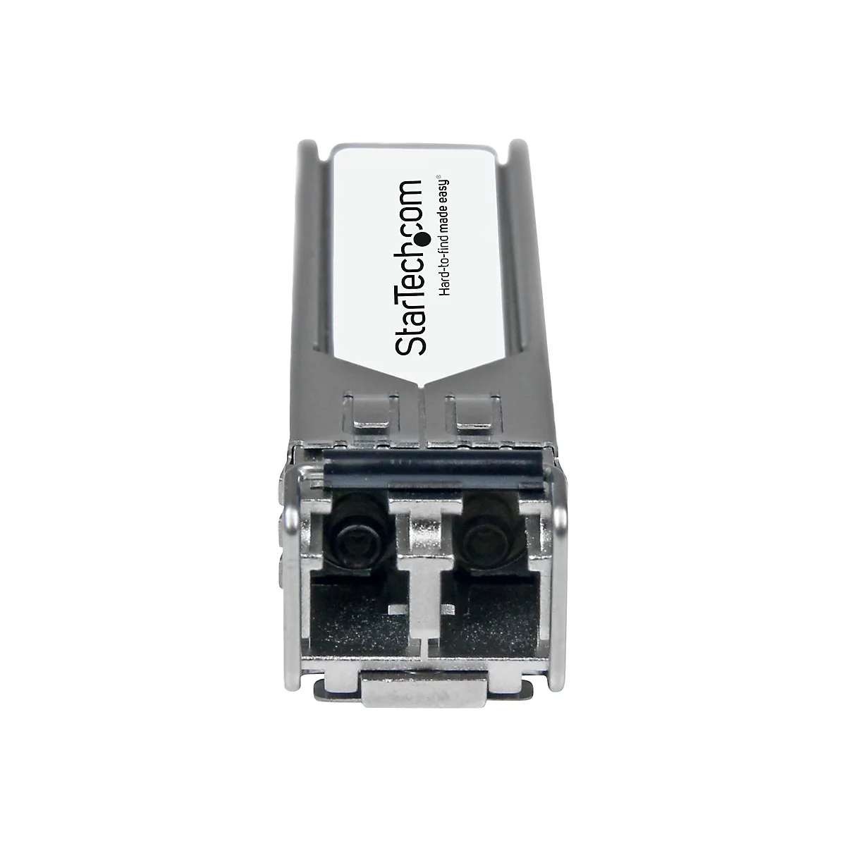 Ein silberner Netzwerkstecker mit Logo "StarTech.com".