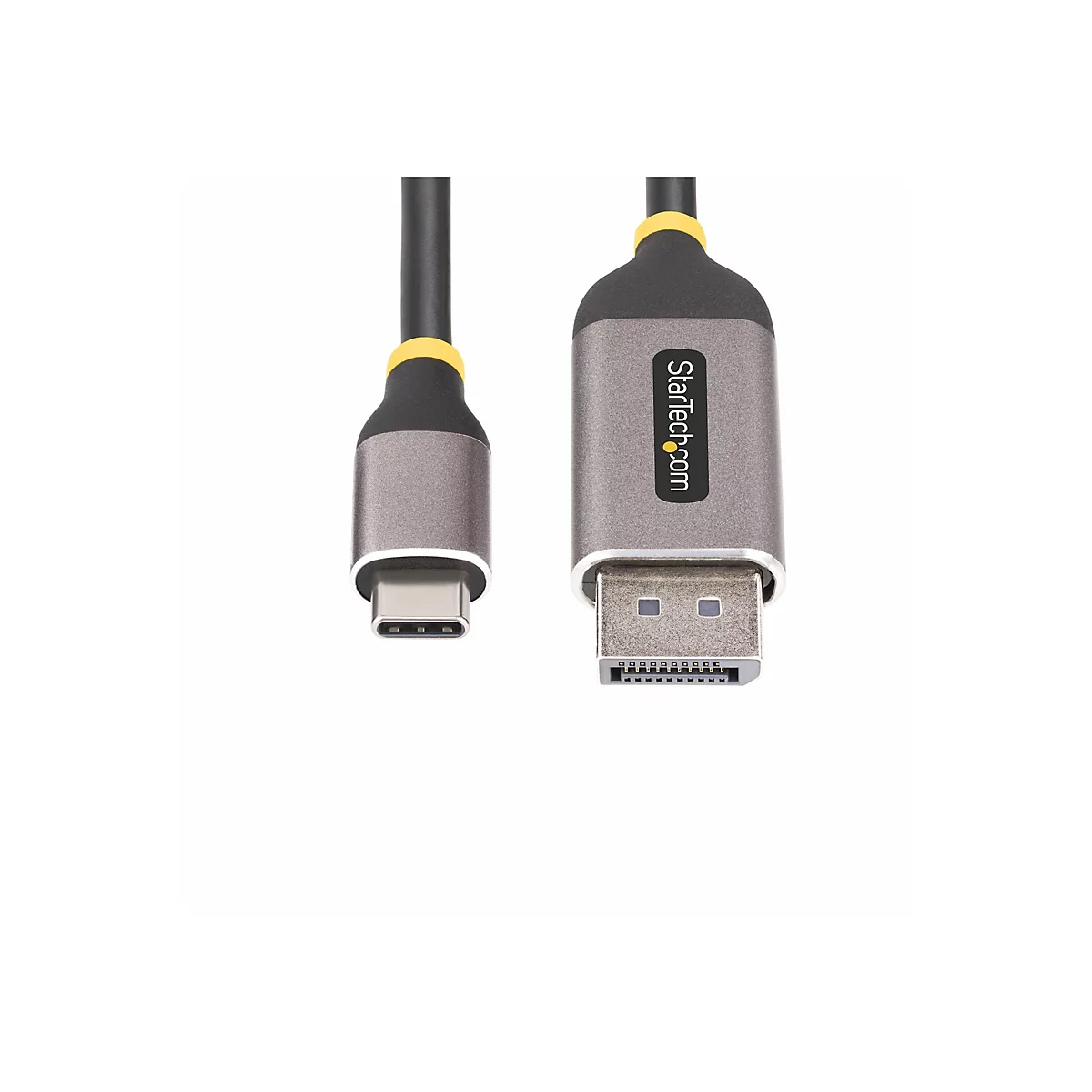 Câble USB-C vers DisplayPort, gris. Avec le logo Startech.com.