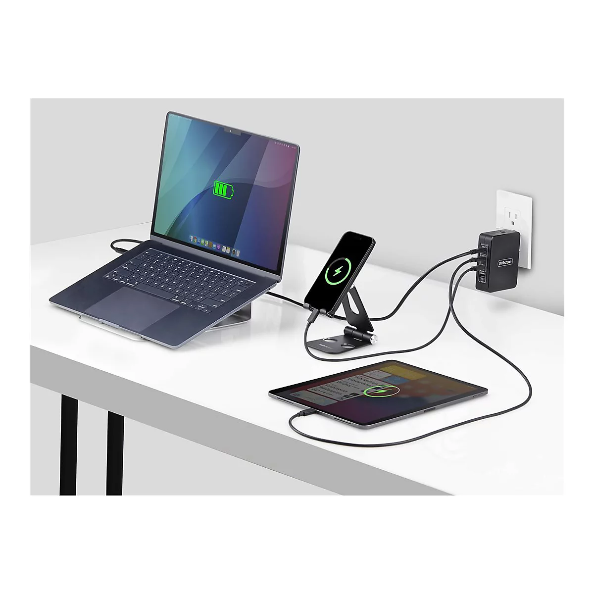 StarTech.com 140W USB-C Wall Charger, USB-C/USB-A, PD GaN Power Adapter - Netzteil - GaN-Technologie - 140 Watt - 5 A - Power Delivery 3.1