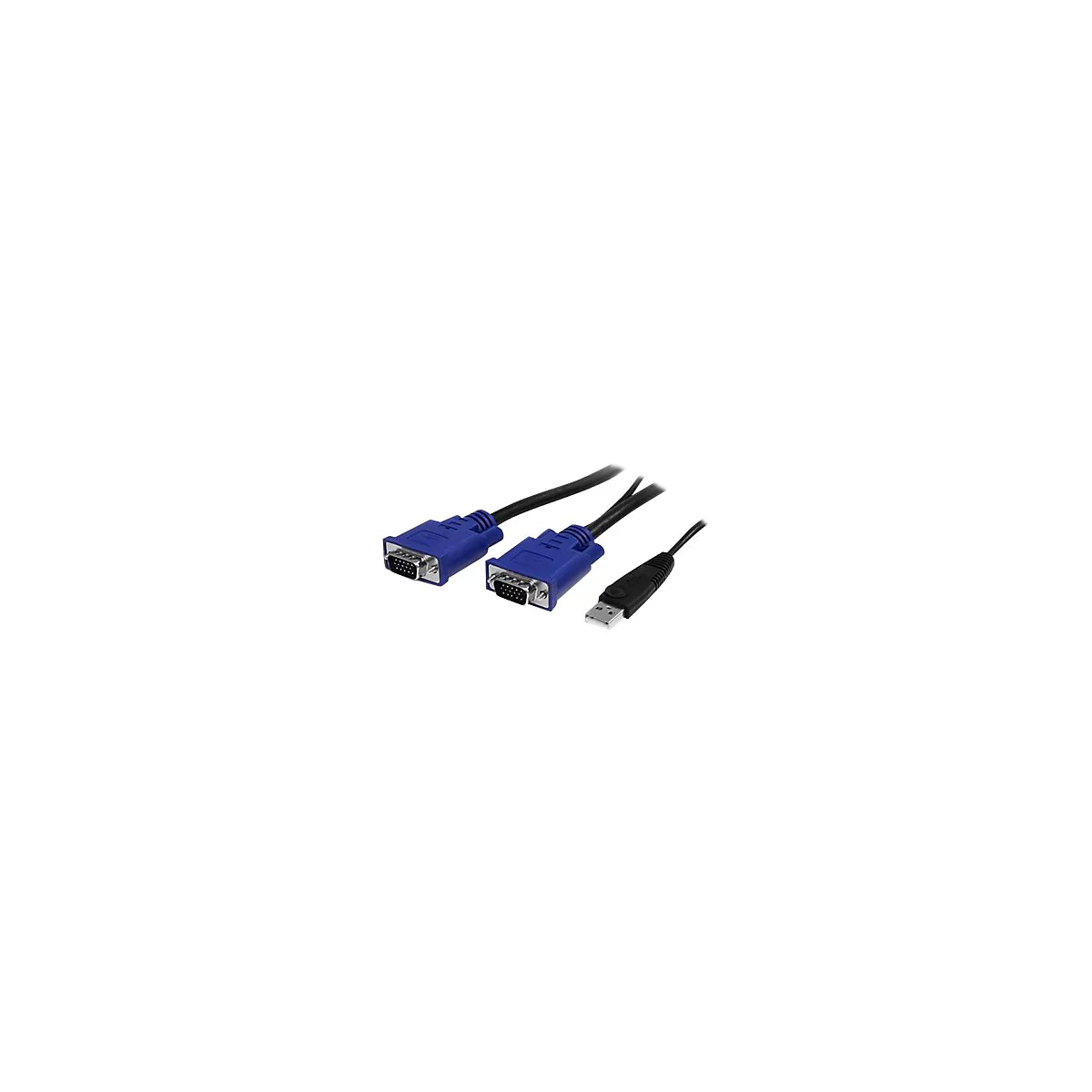 StarTech.com 16 Port 1HE USB VGA KVM Switch mit OSD zur Rack-Montage inkl. Kabeln - 16-fach Rackmount KVM Umschalter - Schwarz - KVM-Switch - 16 Anschlüsse