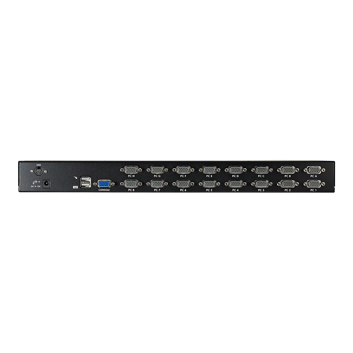 StarTech.com 16 Port 1HE USB VGA KVM Switch mit OSD zur Rack-Montage inkl. Kabeln - 16-fach Rackmount KVM Umschalter - Schwarz - KVM-Switch - 16 Anschlüsse