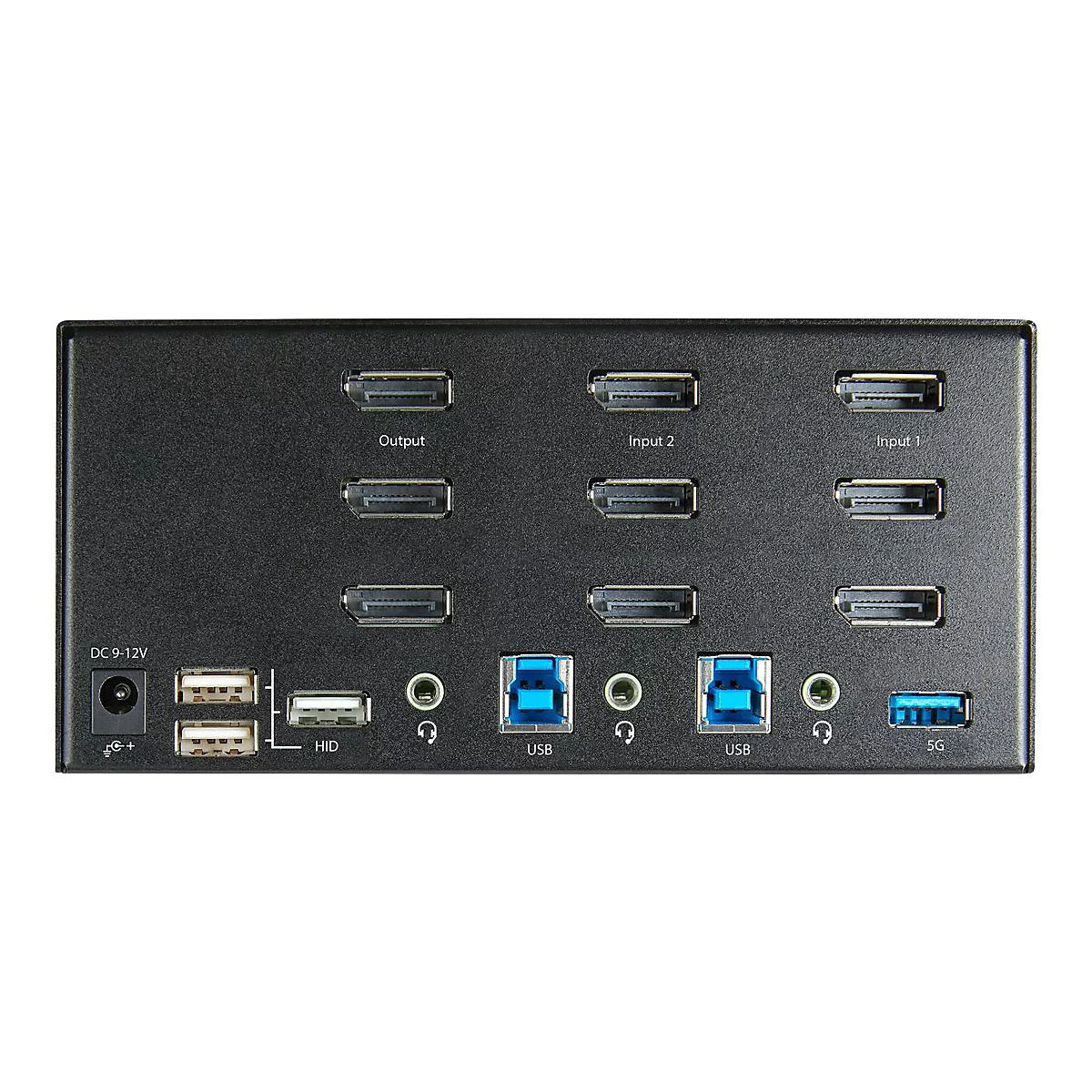 StarTech.com 2 Port DisplayPort KVM Switch - 4K 60 Hz UHD HDR - DP 1.2 KVM Umschalter mit USB 3.0 Hub mit 2 Anschlüssen (5 Gbit/s) und 4x USB 2.0 HID Anschlüssen, Audio - Hotkey - TAA (SV231TDPU34K) - KVM-/Audio-Switch - 2 Anschlüsse - TAA-konform