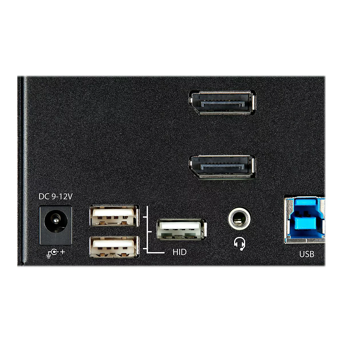 StarTech.com 2 Port DisplayPort KVM Switch - 4K 60 Hz UHD HDR - DP 1.2 KVM Umschalter mit USB 3.0 Hub mit 2 Anschlüssen (5 Gbit/s) und 4x USB 2.0 HID Anschlüssen, Audio - Hotkey - TAA (SV231TDPU34K) - KVM-/Audio-Switch - 2 Anschlüsse - TAA-konform