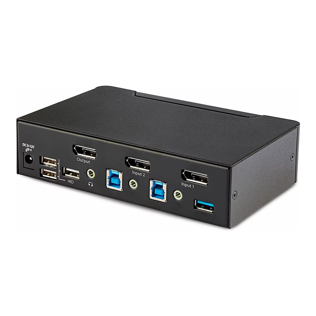 StarTech.com 2-Port DisplayPort KVM Switch, 8K 60Hz / 4K 144Hz, Single Display, DP 1.4, 2x USB 3.0 Ports, 4x USB 2.0 HID Ports, Push-Button & Hotkey Switching, TAA Compliant - OS Independent, Metal Housing (D86A2-2-PORT-8K-KVM) - KVM-/Audio-/USB-S...