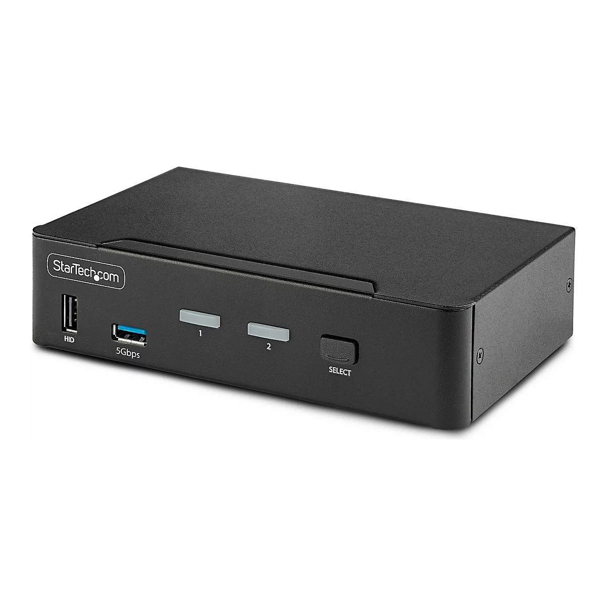 StarTech.com 2-Port DisplayPort KVM Switch, 8K 60Hz / 4K 144Hz, Single Display, DP 1.4, 2x USB 3.0 Ports, 4x USB 2.0 HID Ports, Push-Button & Hotkey Switching, TAA Compliant - OS Independent, Metal Housing (D86A2-2-PORT-8K-KVM) - KVM-/Audio-/USB-S...