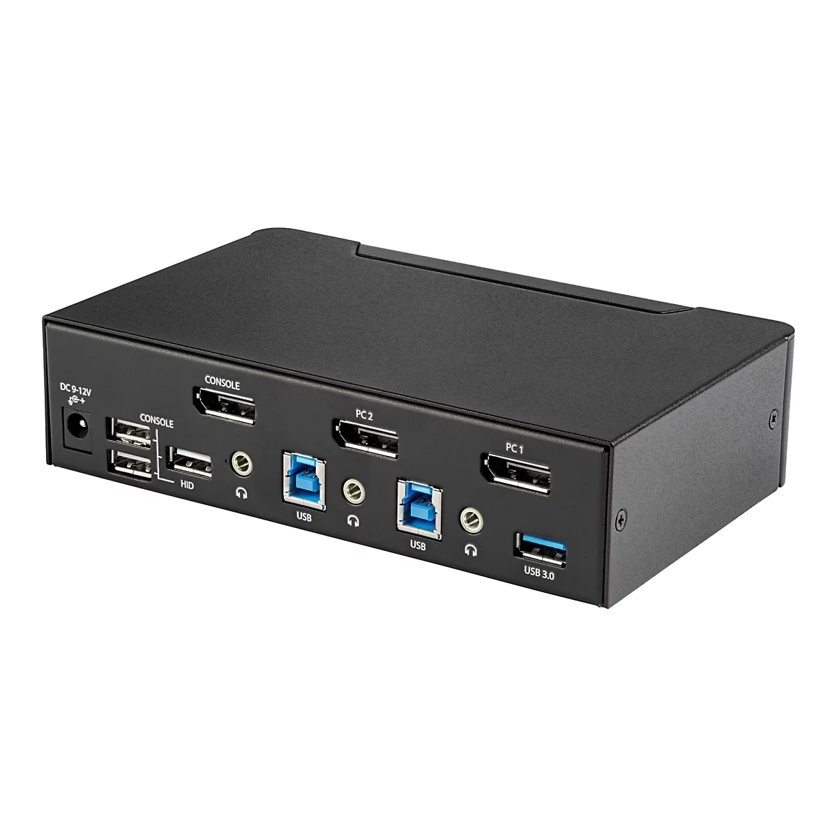 StarTech.com 2 Port DisplayPort KVM Switch mit USB 3.0 - 4K 60Hz - DisplayPort 1.2 KVM - TAA konform - KVM-/Audio-/USB-Switch - 2 Anschlüsse - TAA-konform