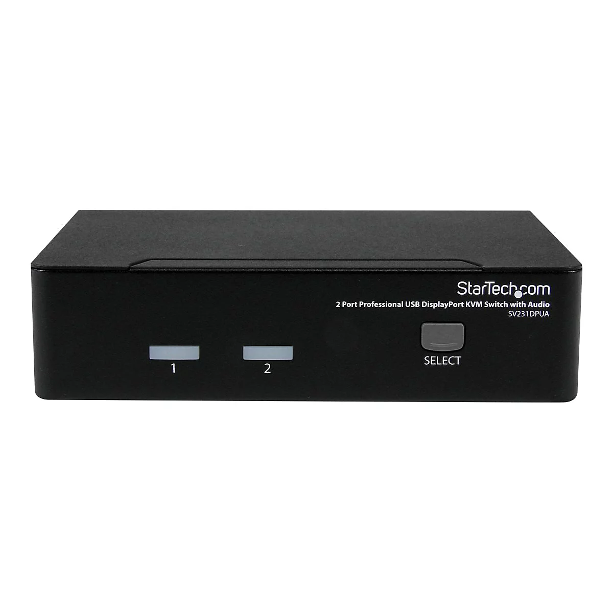 StarTech.com 2 Port DisplayPort USB KVM Switch - DisplayPort KVM Umschalter mit Audio - Hochauflösender DisplayPort Desktop Umschalter - KVM-/Audio-Switch - 2 x KVM/Audio - 1 lokaler Benutzer