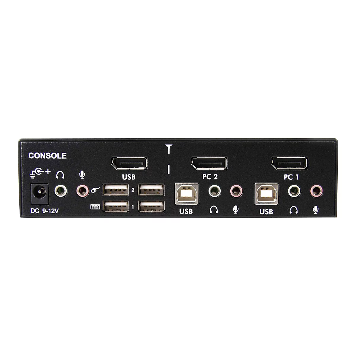 StarTech.com 2 Port DisplayPort USB KVM Switch - DisplayPort KVM Umschalter mit Audio - Hochauflösender DisplayPort Desktop Umschalter - KVM-/Audio-Switch - 2 x KVM/Audio - 1 lokaler Benutzer