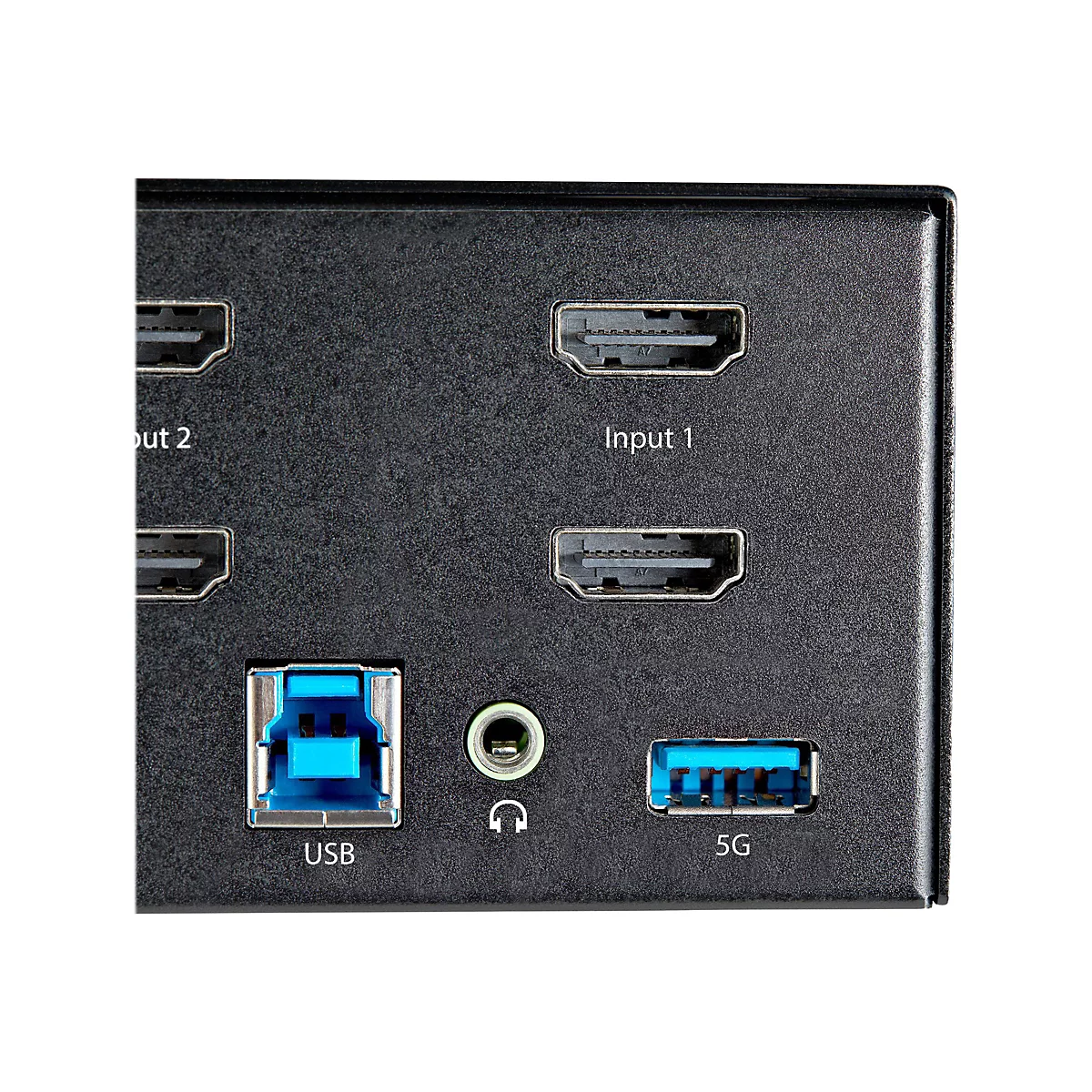 StarTech.com 2-Port Dual Monitor HDMI KVM-Switch - 4K 60Hz UHD HDR - Desktop 4K HDMI 2.0 KVM-Switch mit 2-Port USB 3.0 Hub (5 Gbit/s) und 4x USB 2.0 HID, Audio - Hotkey-Switching - TAA (SV231DHU34K6) - KVM-/Audio-Switch
