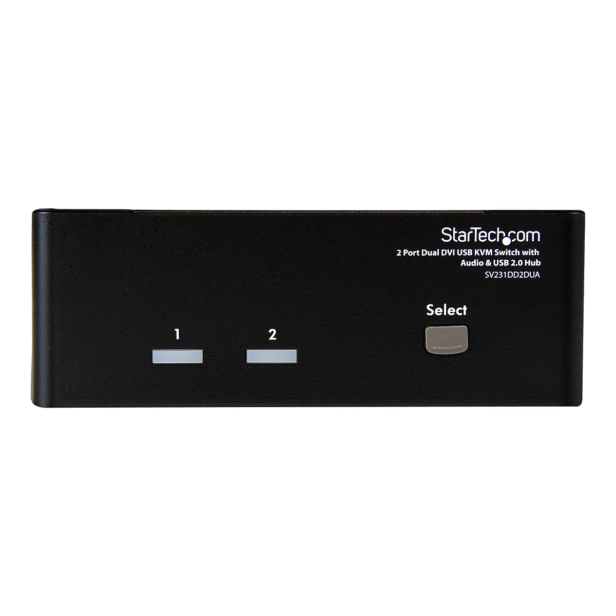 StarTech.com 2 Port DVI USB KVM Switch mit Audio und USB 2.0 Hub - 2-fach Dual DVI-I USB Umschalter - KVM-/Audio-/USB-Switch - 2 Anschlüsse