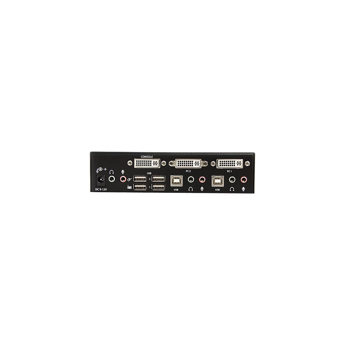 StarTech.com 2 Port DVI USB KVM Switch mit Audio und USB 2.0 Hub - 2-fach Dual DVI-I USB Umschalter - KVM-/Audio-/USB-Switch - 2 Anschlüsse