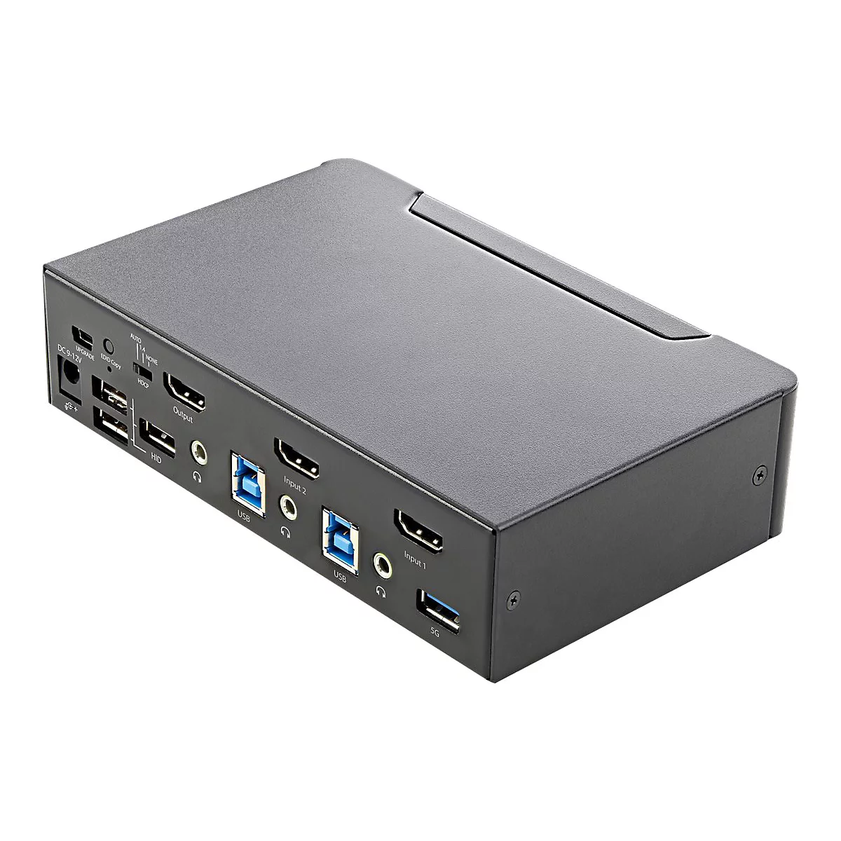 StarTech.com 2 Port HDMI KVM-Switch - Einzelmonitor 4K 60Hz Ultra HD HDR - HDMI 2.0 KVM Umschalter mit 2 Port USB-3.0-Hub (5 Gbit/s) und 4x USB 2.0-HID, Audio - Hotkey - TAA (SV231HU34K6) - KVM-/Audio-Switch - 2 Anschlüsse - an Rack montierbar - T...