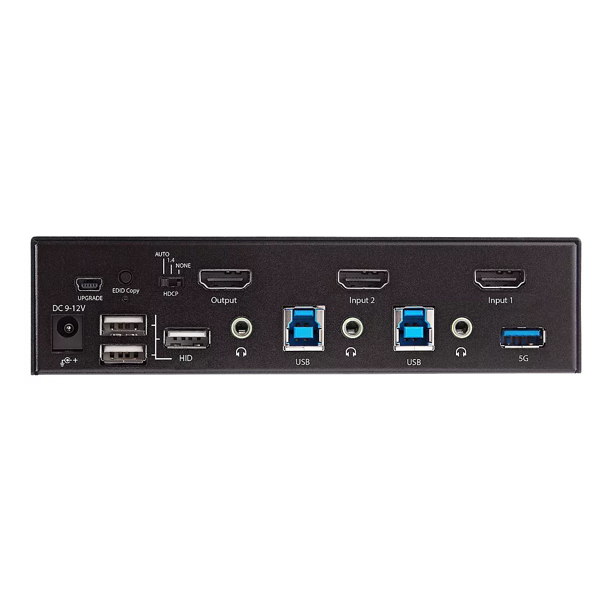 StarTech.com 2 Port HDMI KVM-Switch - Einzelmonitor 4K 60Hz Ultra HD HDR - HDMI 2.0 KVM Umschalter mit 2 Port USB-3.0-Hub (5 Gbit/s) und 4x USB 2.0-HID, Audio - Hotkey - TAA (SV231HU34K6) - KVM-/Audio-Switch - 2 Anschlüsse - an Rack montierbar - T...