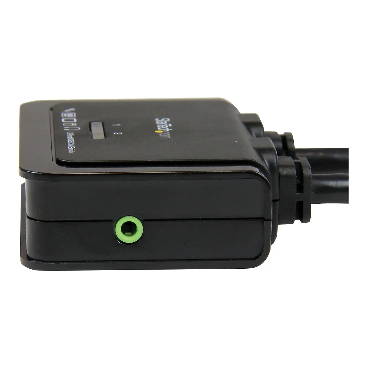 StarTech.com 2 Port USB HDMI KVM Switch mit Audio und Fernschalter - Desktop Umschalter USB Powered - 1920x1200 - KVM-/Audio-Switch - 2 Anschlüsse