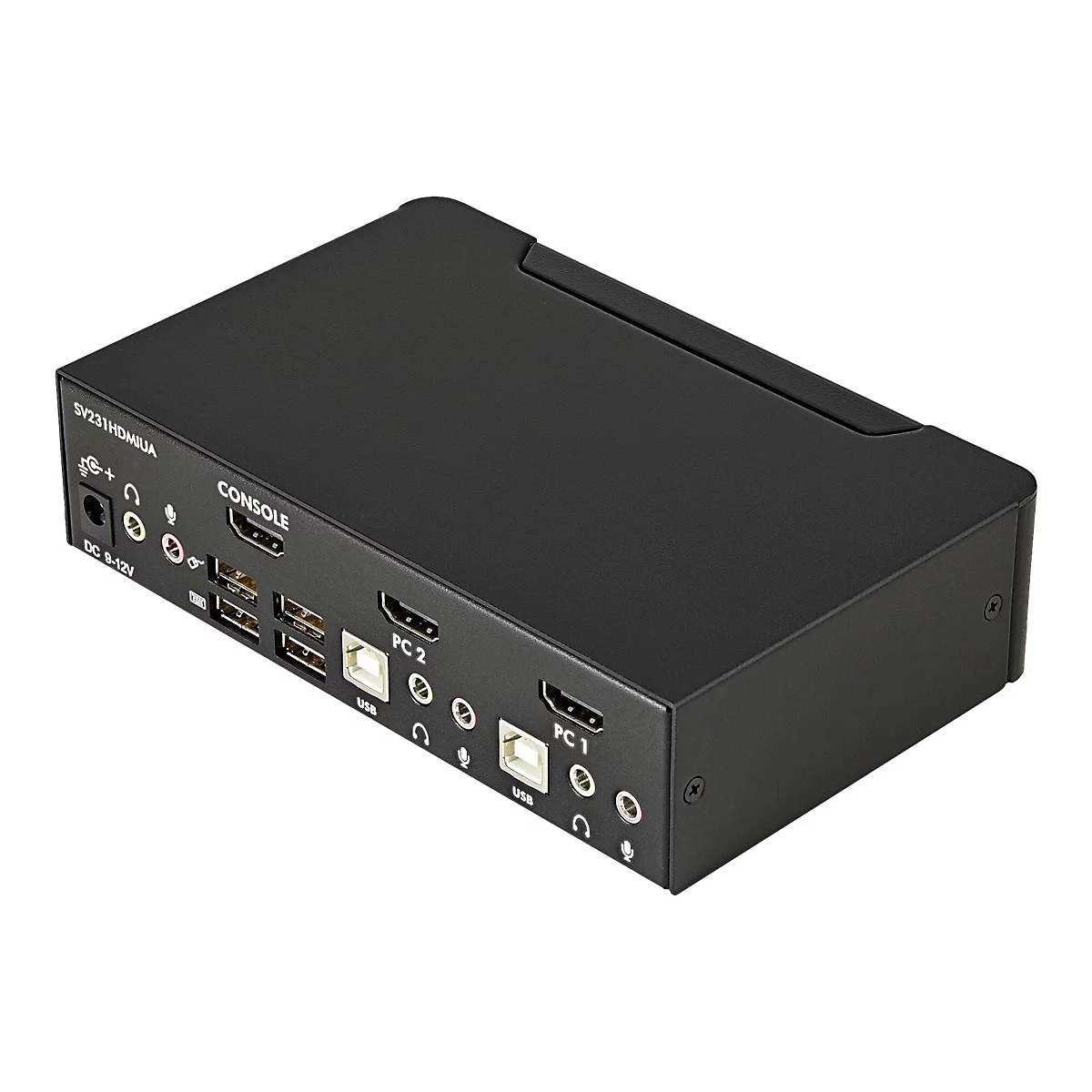 StarTech.com 2 Port USB HDMI KVM Switch / Umschalter mit Audio und USB 2.0 Hub - KVM-/Audio-/USB-Switch - 2 Anschlüsse