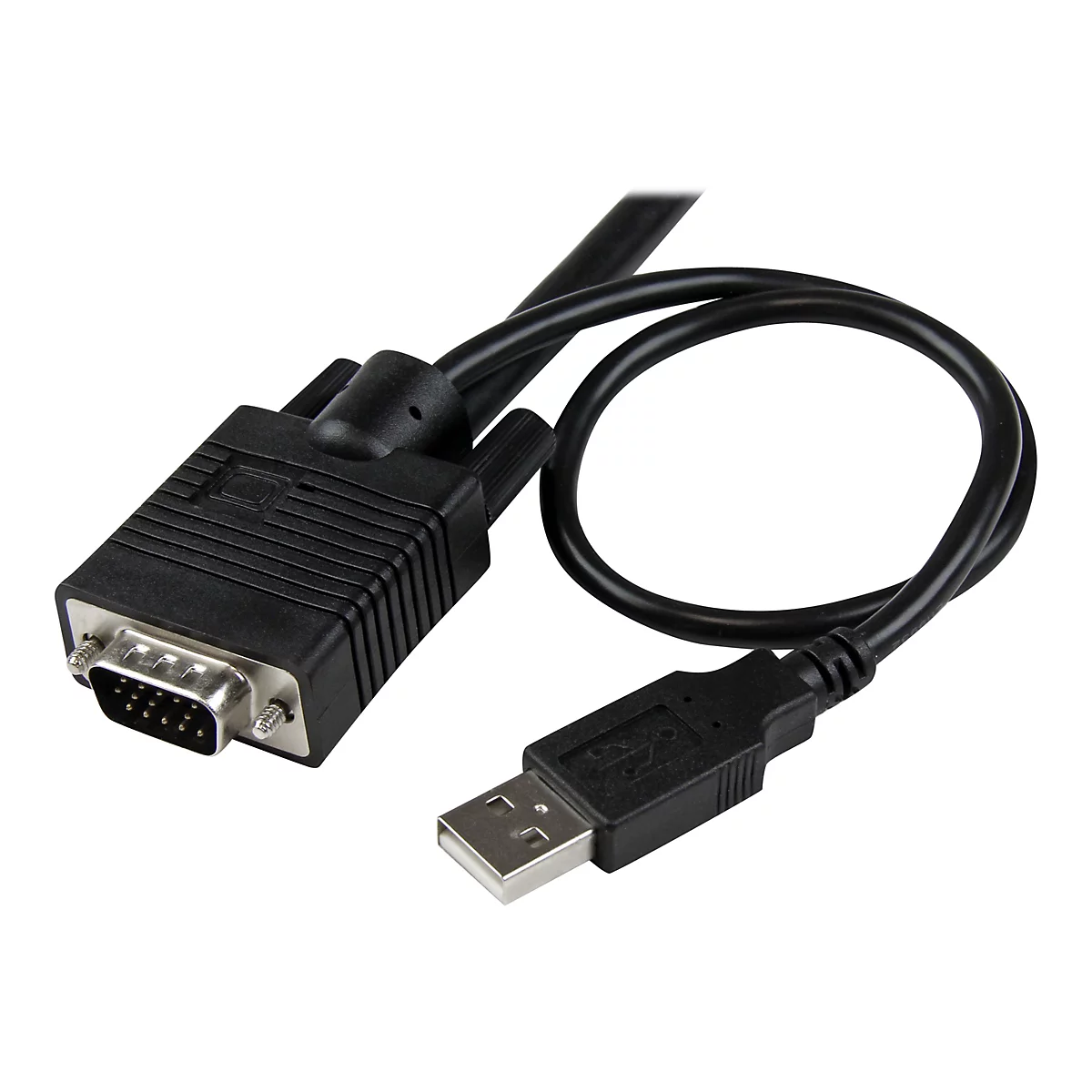 StarTech.com 2 Port VGA USB KVM Switch Kabel - VGA KVM Umschalter USB Powered mit Fernumschaltung - KVM-Switch - 2 Anschlüsse