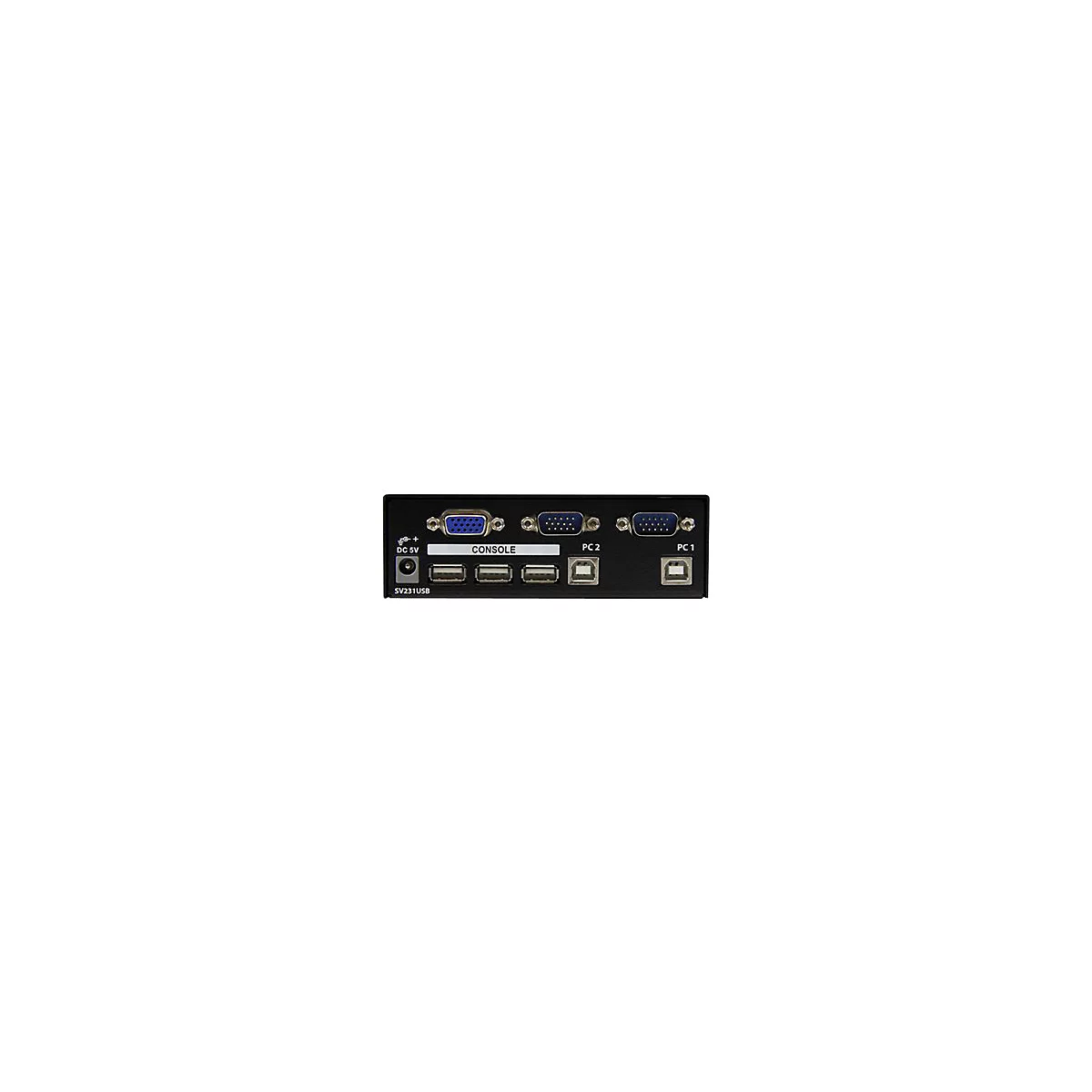 StarTech.com 2 Port VGA USB KVM Switch - VGA KVM Umschalter inkl. Kabel - KVM-Switch - 2 Anschlüsse