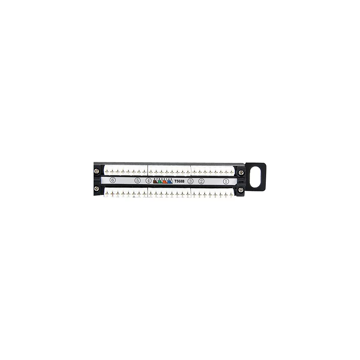 StarTech.com 24 Port 0.5U Cat5e Patch Panel - RJ45 Ethernet Rack Mount Cat 5e 110 Patch Panel - Rackmount Network Patch Panel (PANELHU24) - Patch Panel