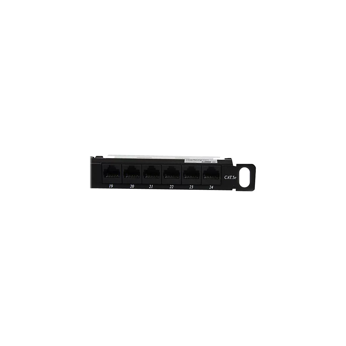 StarTech.com 24 Port 0.5U Cat5e Patch Panel - RJ45 Ethernet Rack Mount Cat 5e 110 Patch Panel - Rackmount Network Patch Panel (PANELHU24) - Patch Panel