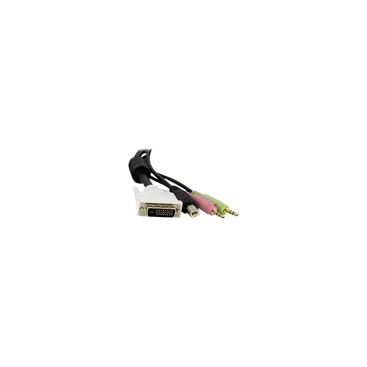 StarTech.com 4,5 m 4-in-1 USB Dual Link DVI-D KVM-Switchkabel mit Audio und Mikrofon - Tastatur- / Video- / Maus- / Audio-Kabel - 4.6 m