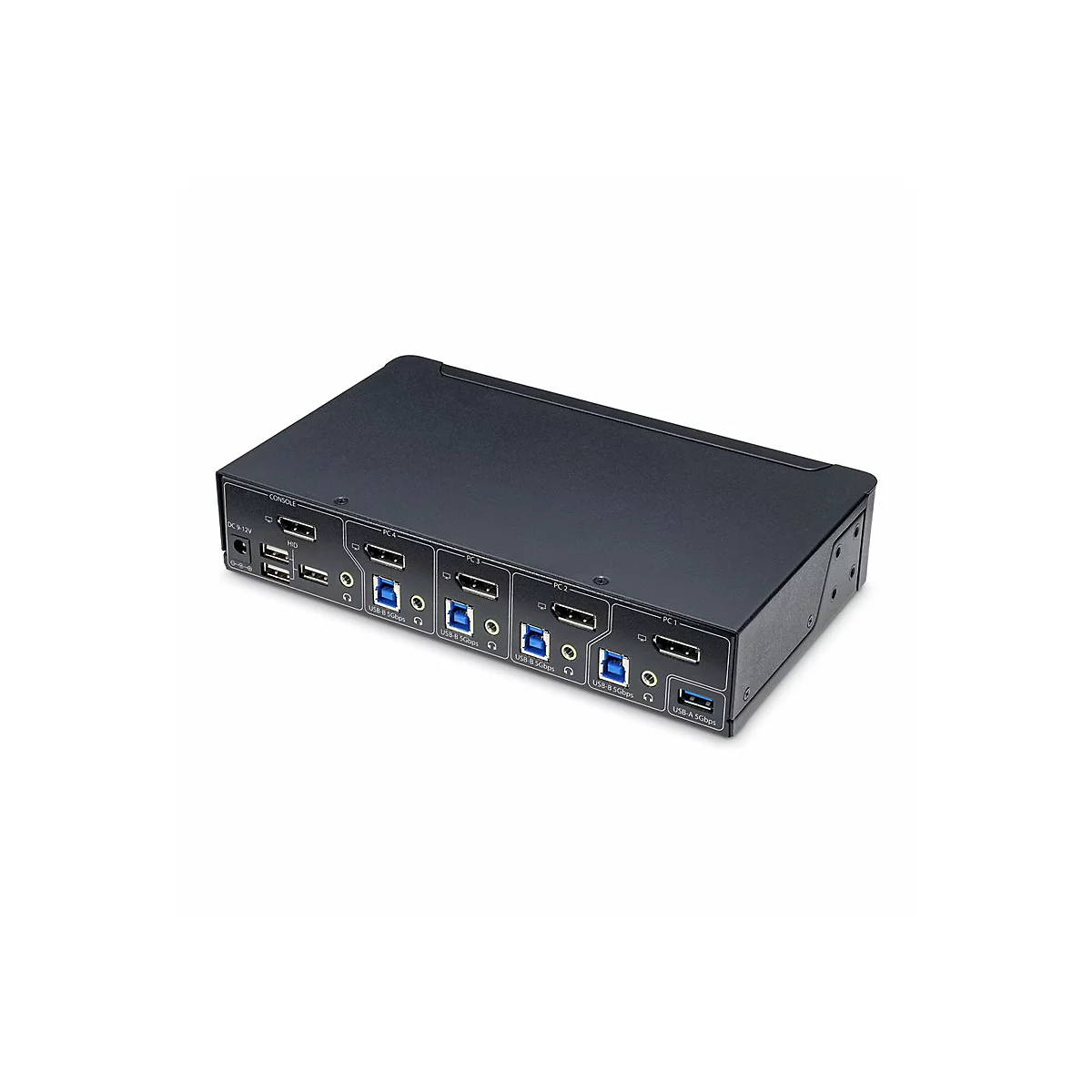 StarTech.com 4-Port DisplayPort KVM Switch, 4K 60Hz, TAA Compliant - KVM-/Audio-/USB-Switch - 4 x KVM/Audio/USB - 1 lokaler Benutzer - Desktop - TAA-konform