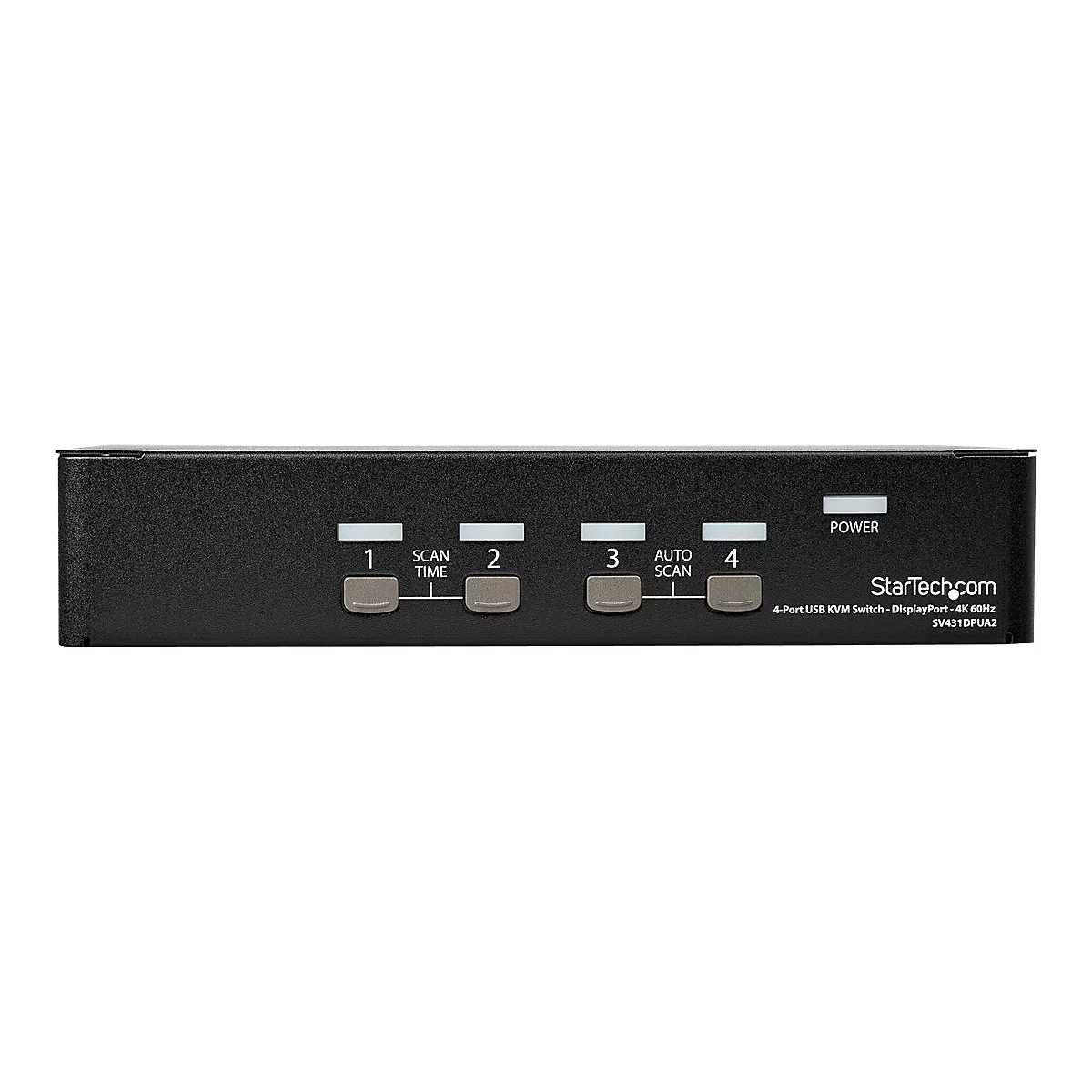 StarTech.com 4 Port DisplayPort KVM Switch - DisplayPort 1.2 KVM - 4K 60Hz - DisplayPort Switch - DisplayPort Umschaltbox - USB KVM Switch - KVM-/Audio-Switch - 4 Anschlüsse