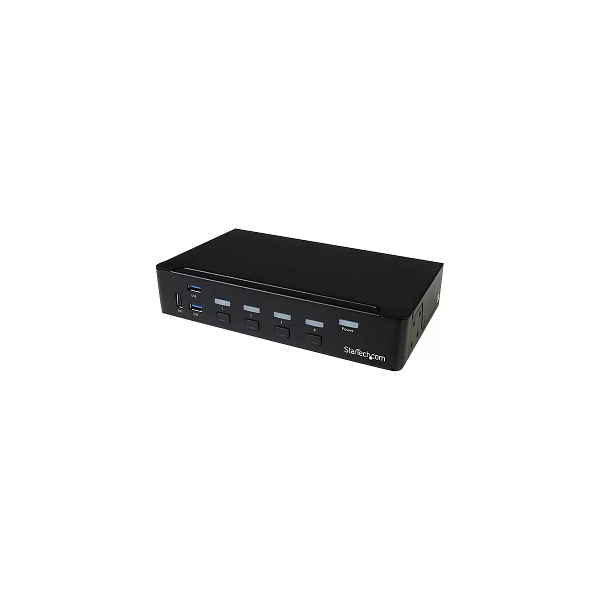 StarTech.com 4 Port DisplayPort KVM Switch - DP KVM Umschalter mit USB 3.0 Hub - 4K 30Hz - KVM-/USB-Switch - 4 Anschlüsse - an Rack montierbar