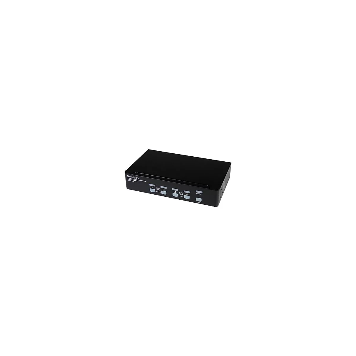 StarTech.com 4 Port Dual Link DVI USB KVM Switch mit Audio - Hochauflösender DVI KVM Desktop Umschalter - KVM-/Audio-/USB-Switch - 4 Anschlüsse