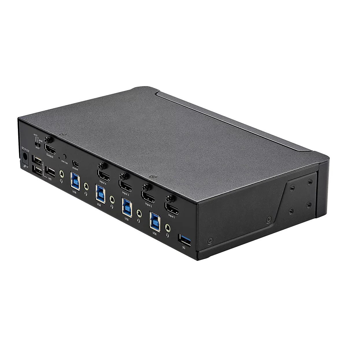 StarTech.com 4 Port HDMI KVM Switch - Einzelmonitor 4K 60Hz Ultra HD HDR - HDMI 2.0 KVM Switch mit 2 Port USB 3.0 Hub (5 Gbit/s) und 4x USB 2.0 HID, Audio - Hotkey - TAA (SV431HU34K6) - KVM-/Audio-Switch - 4 Anschlüsse - an Rack montierbar - TAA-k...